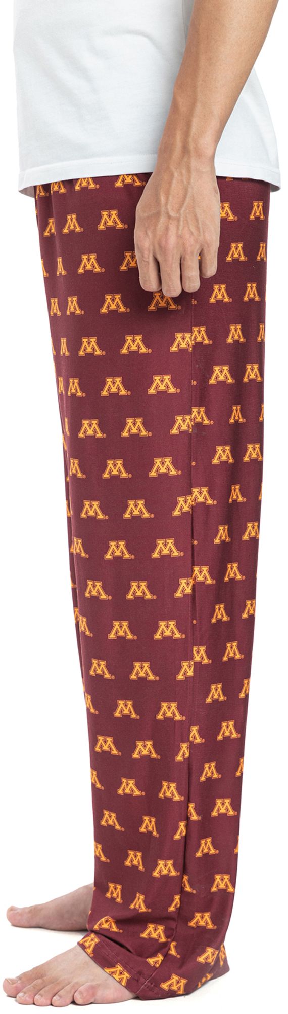 College Concepts Men's Minnesota Golden Gophers Maroon Gauge Knit Fleece Pants