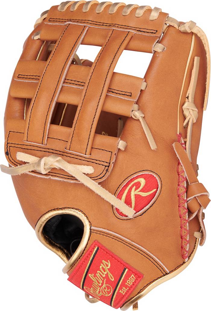 Rawlings Baseball Glove 12.25 Adult Heart of Hide Gold Glove V-Web Infield  RHT 