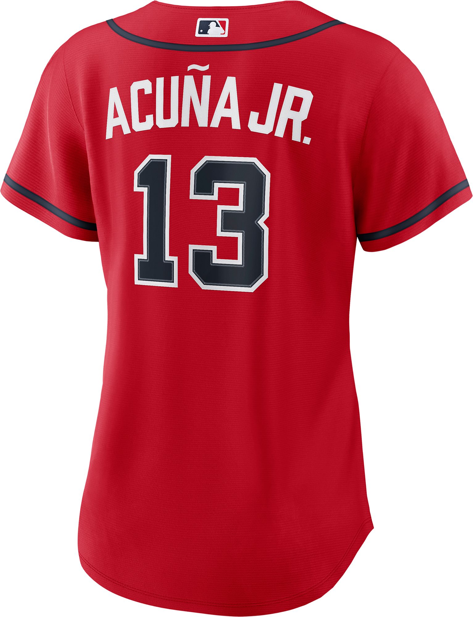 adidas Men's Atlanta Braves Black Ronald Acuna #13 Away Authentic Jersey product image