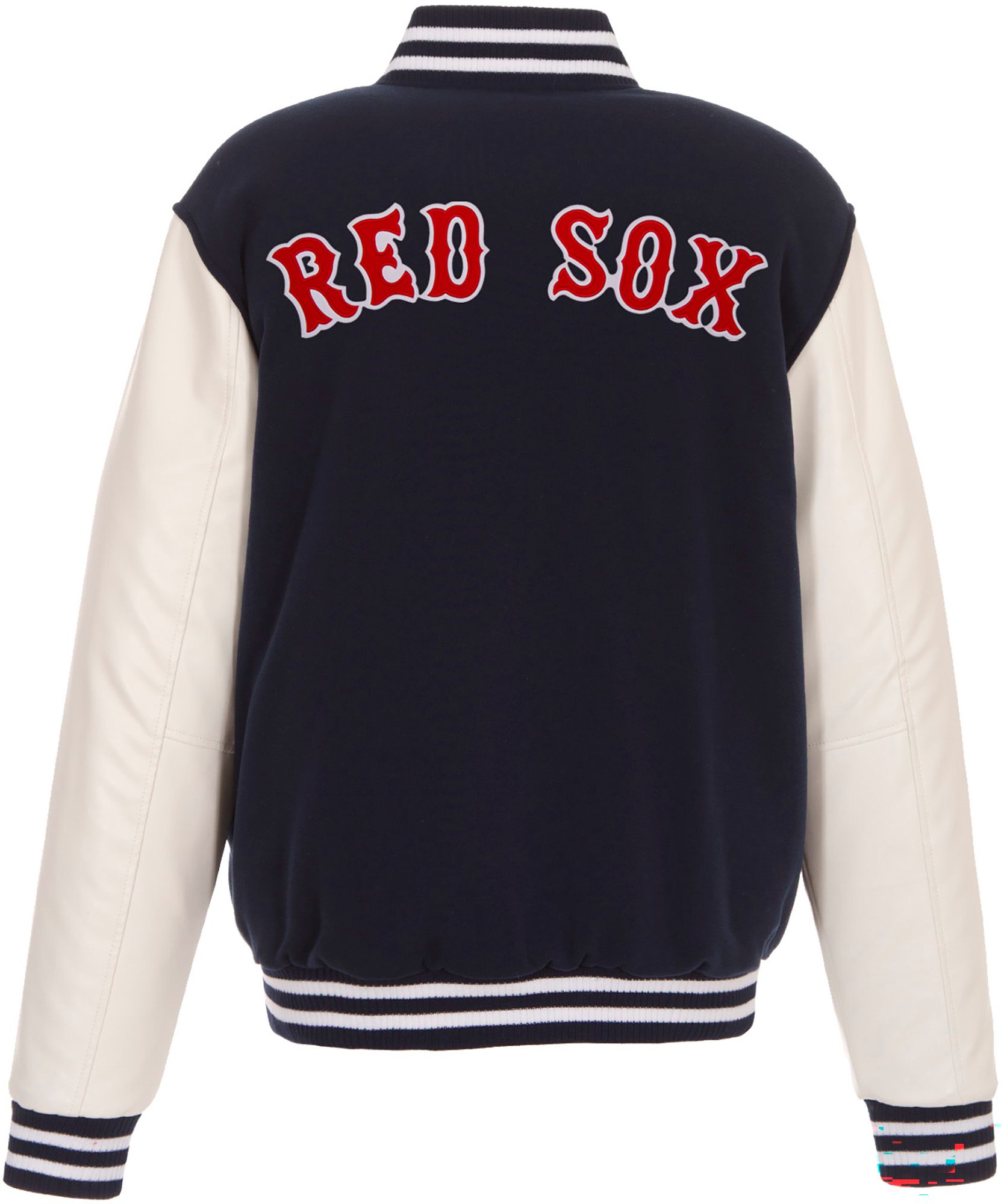 JH Design Men's Boston Red Sox Navy Reversible  Varsity Jacket product image