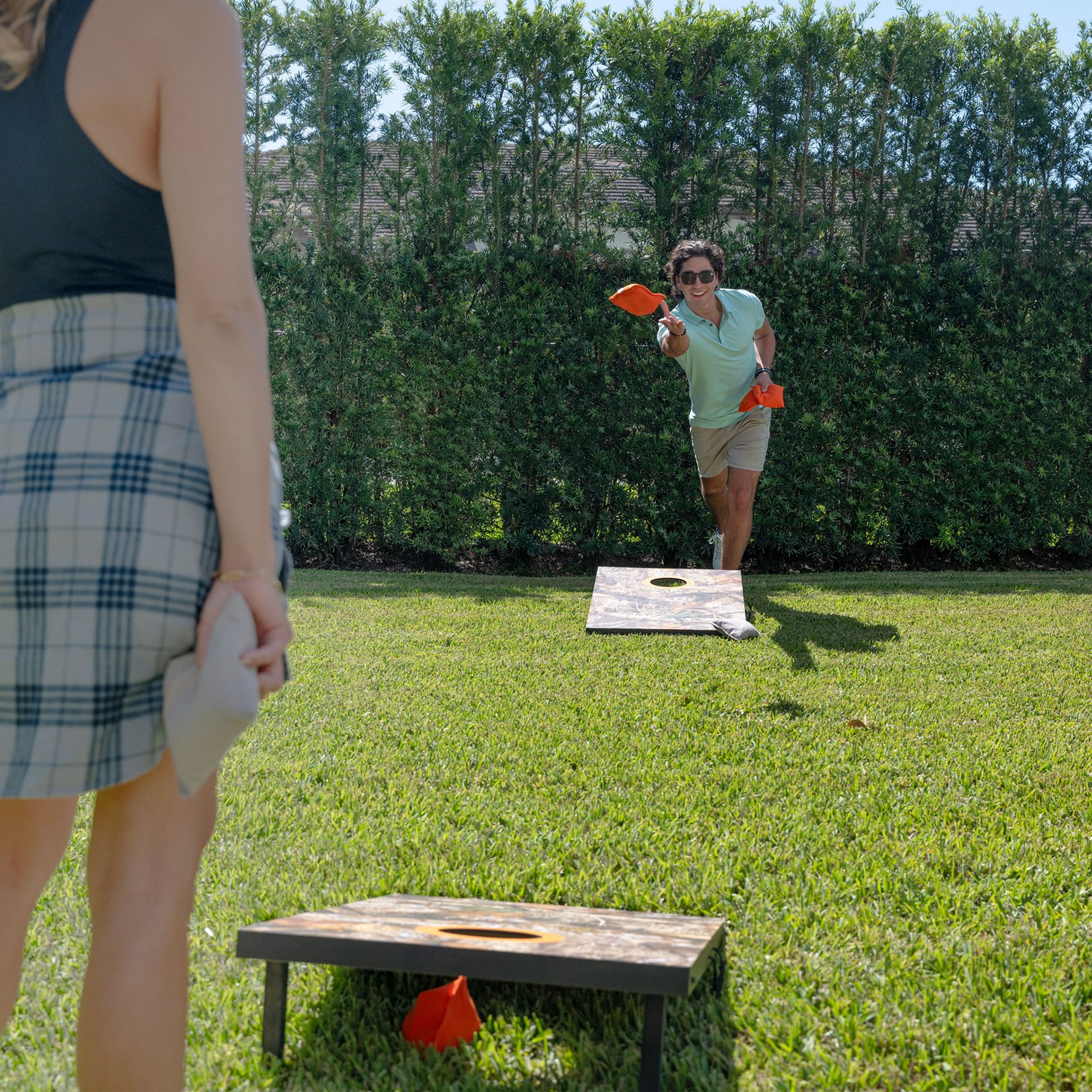 PoolCandy RealTree Edge 2x3 Ft. Wooden Cornhole Game Set product image