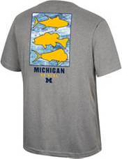 Colosseum Men's Michigan Wolverines Sky Highliner Performance Fishing T-Shirt product image