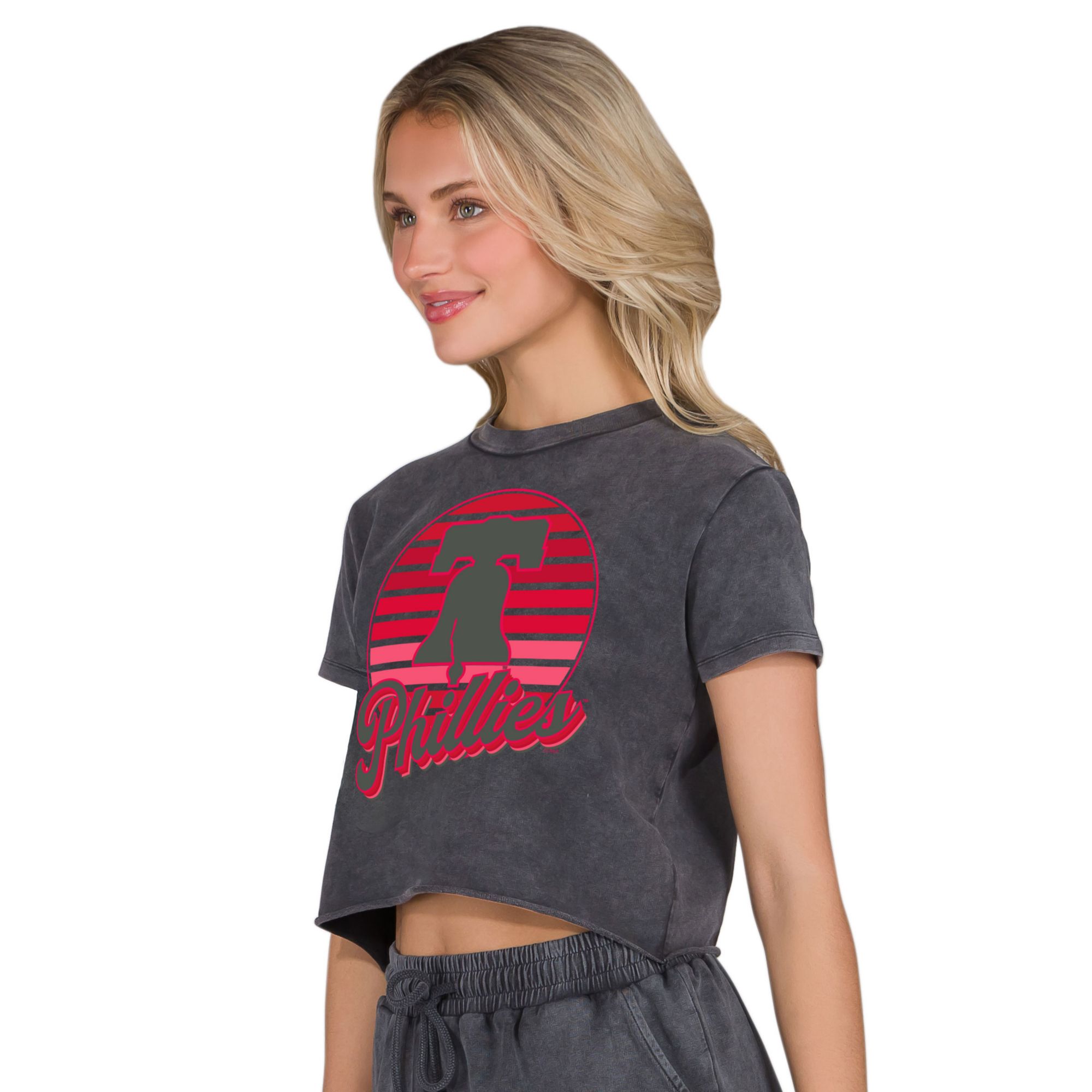 Concepts Sport Women's Philadelphia Phillies Charcoal Prism Boxy T-Shirt product image