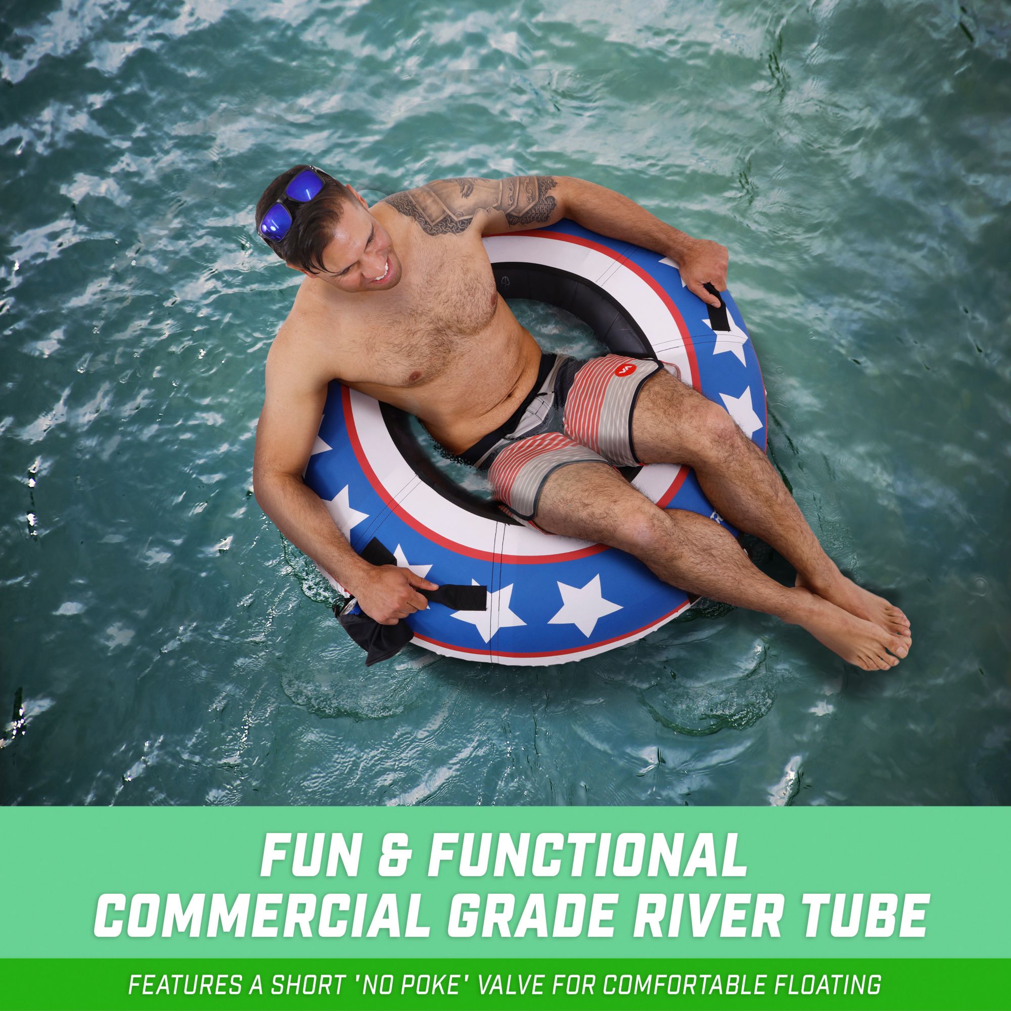 GoSports 44" Heavy Duty River Tube with Premium Canvas Cover product image