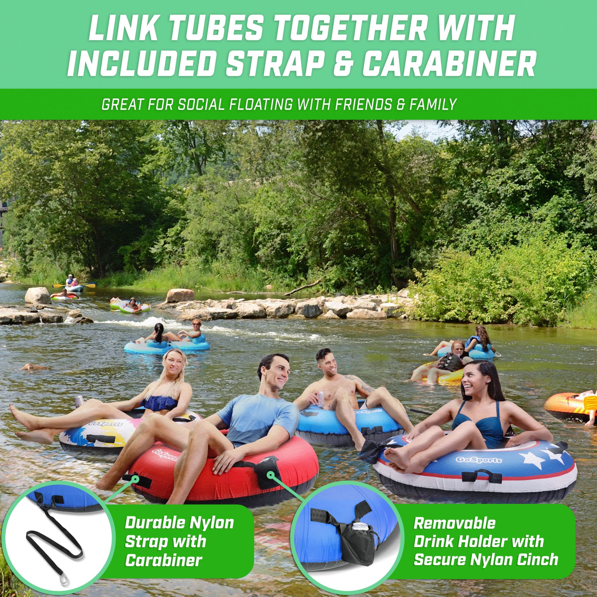 GoSports 44" Heavy Duty River Tube with Premium Canvas Cover product image