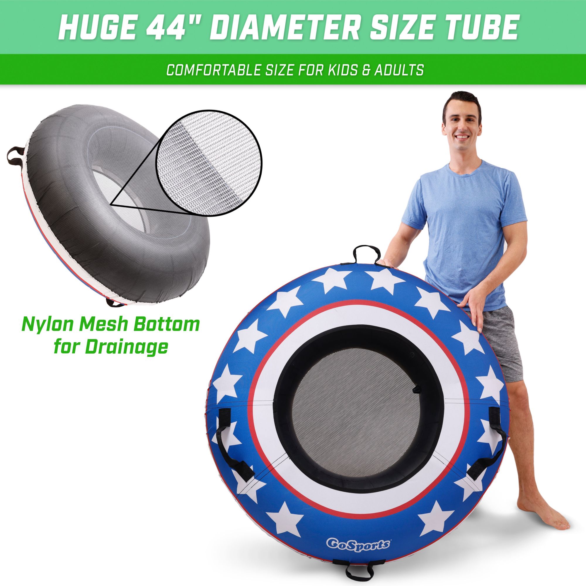 GoSports 44" Heavy Duty River Tube with Premium Canvas Cover product image