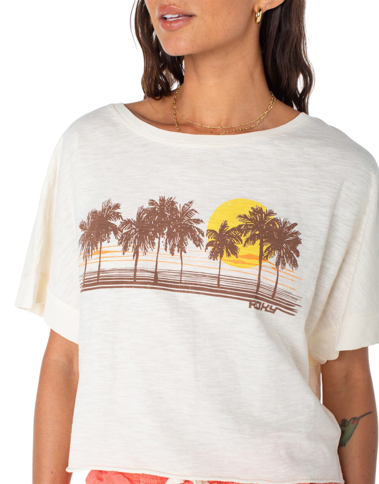 Roxy Women's Palm Stripe Short Sleeve T-Shirt product image