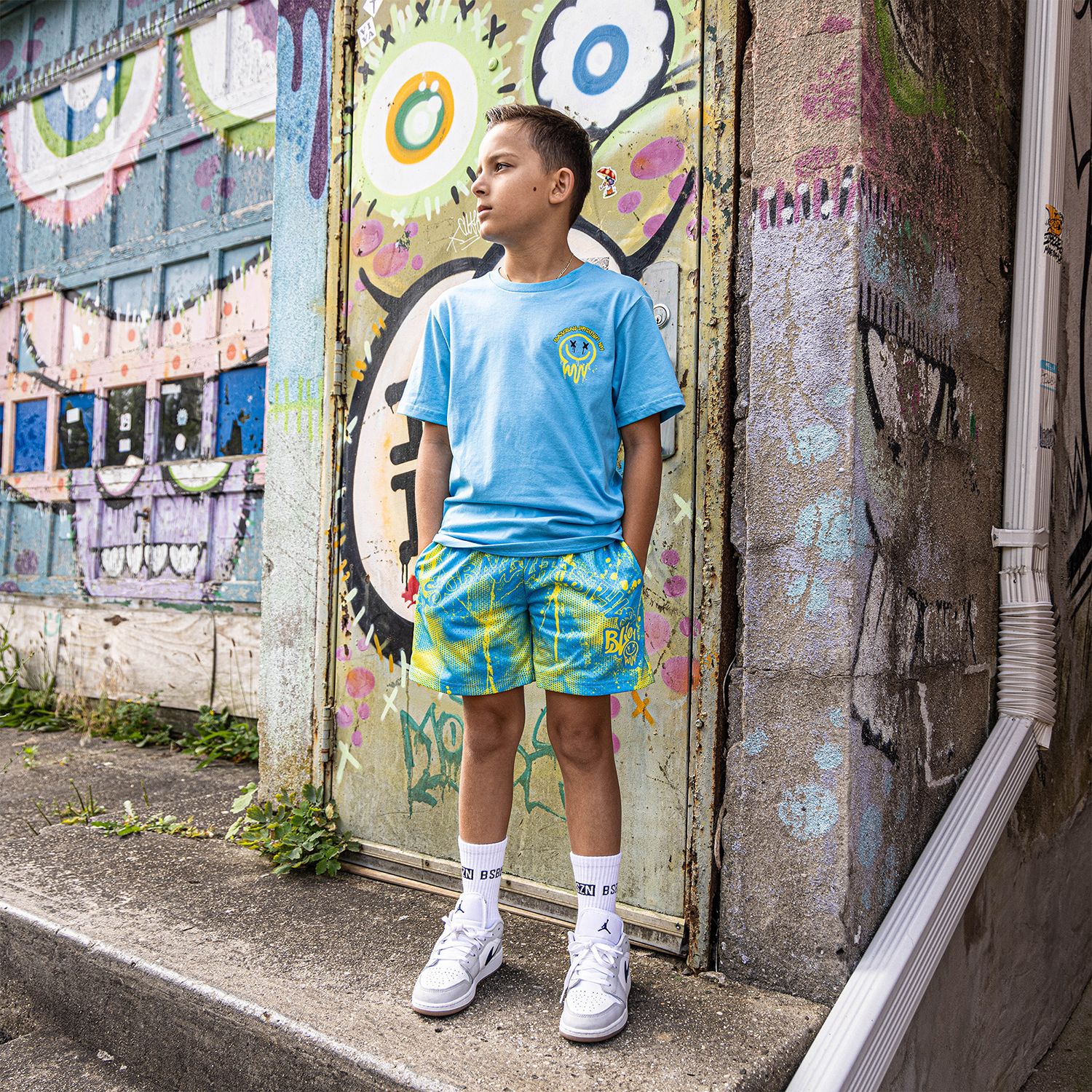Baseball Lifestyle 101 Boys' 5” Graffiti Crown Shorts product image