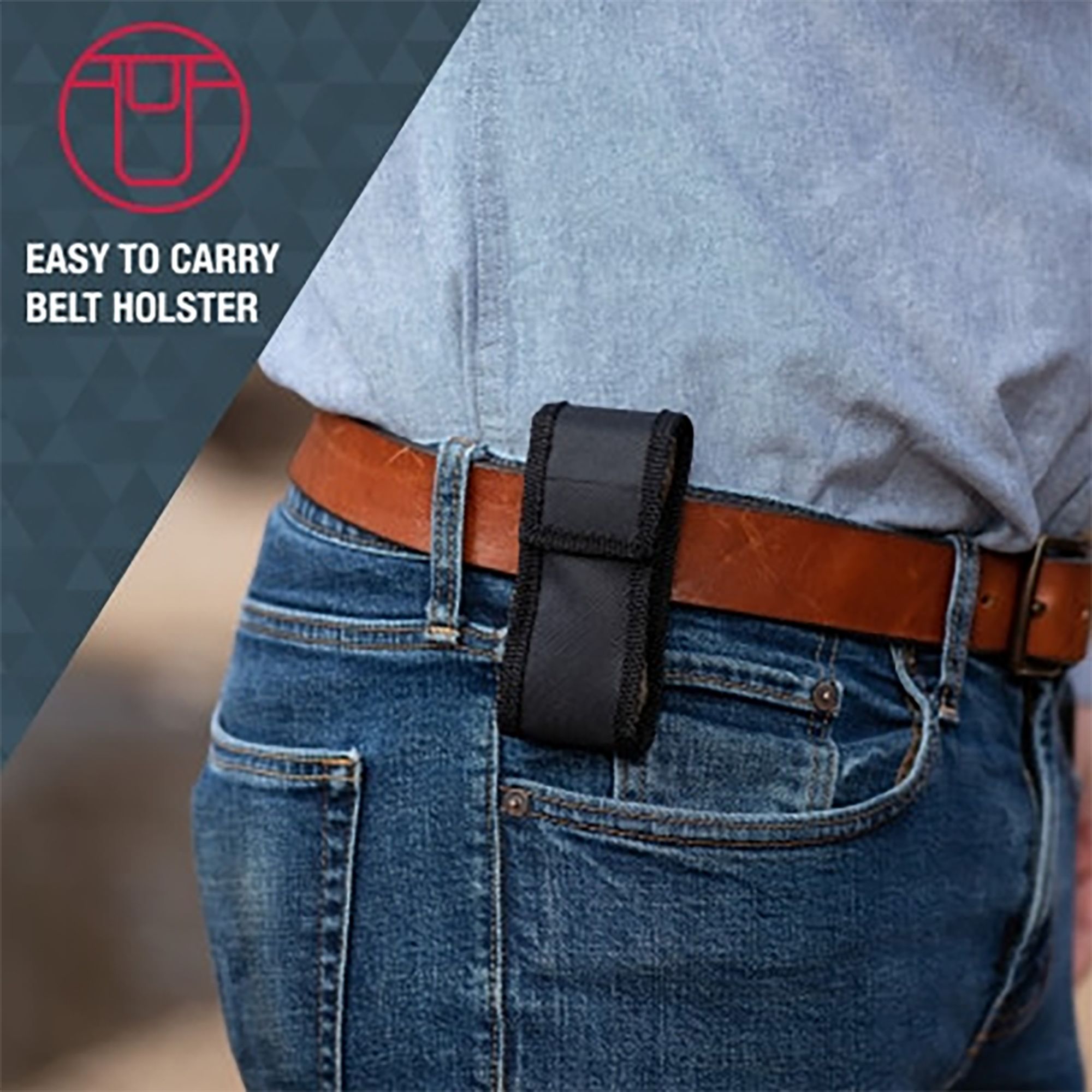 SABRE Realtree EDGE Stun Gun Plus Flashlight with Belt Holster product image