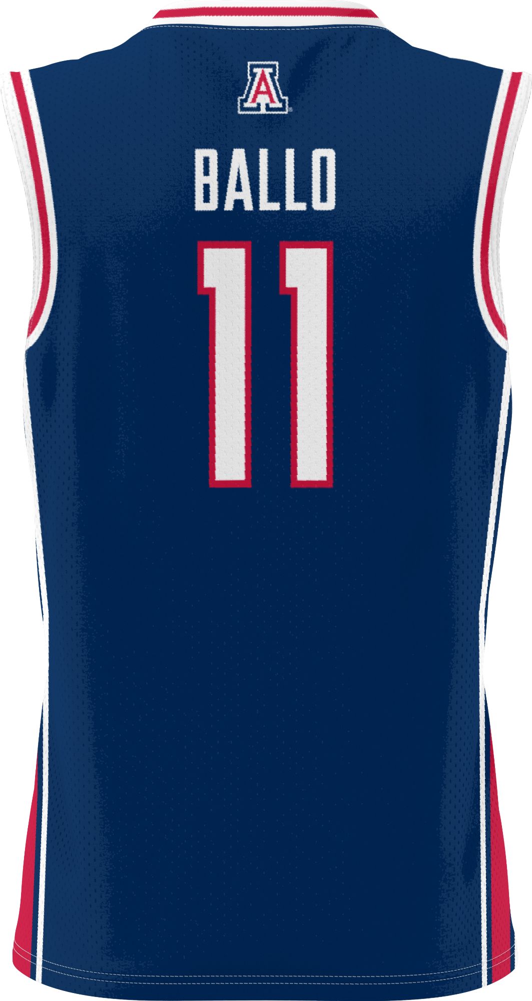 Prosphere Men's Arizona Wildcats #11 Navy Oumar Ballo Full Sublimated Basketball Jersey