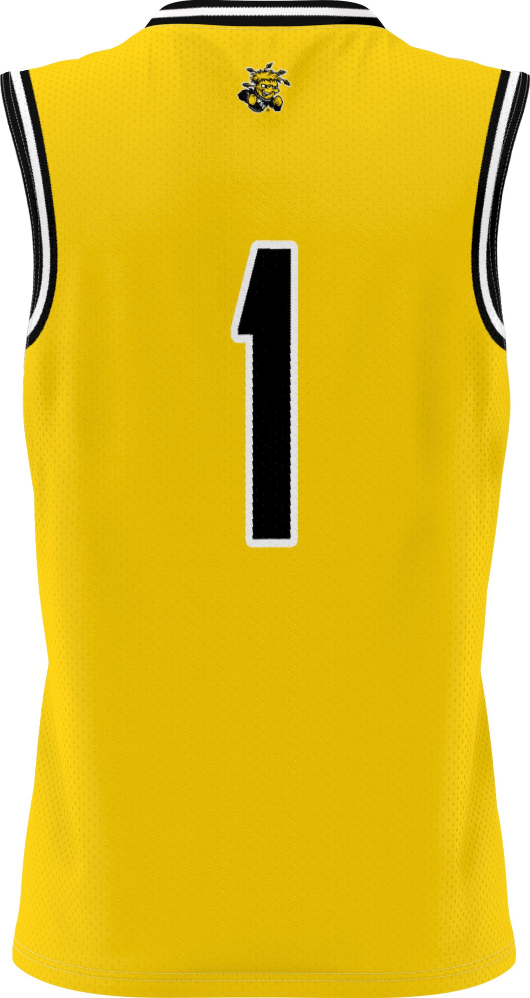 ProSphere Men's Wichita State Shockers #1 Yellow Alternate Full Sublimated Basketball Jersey