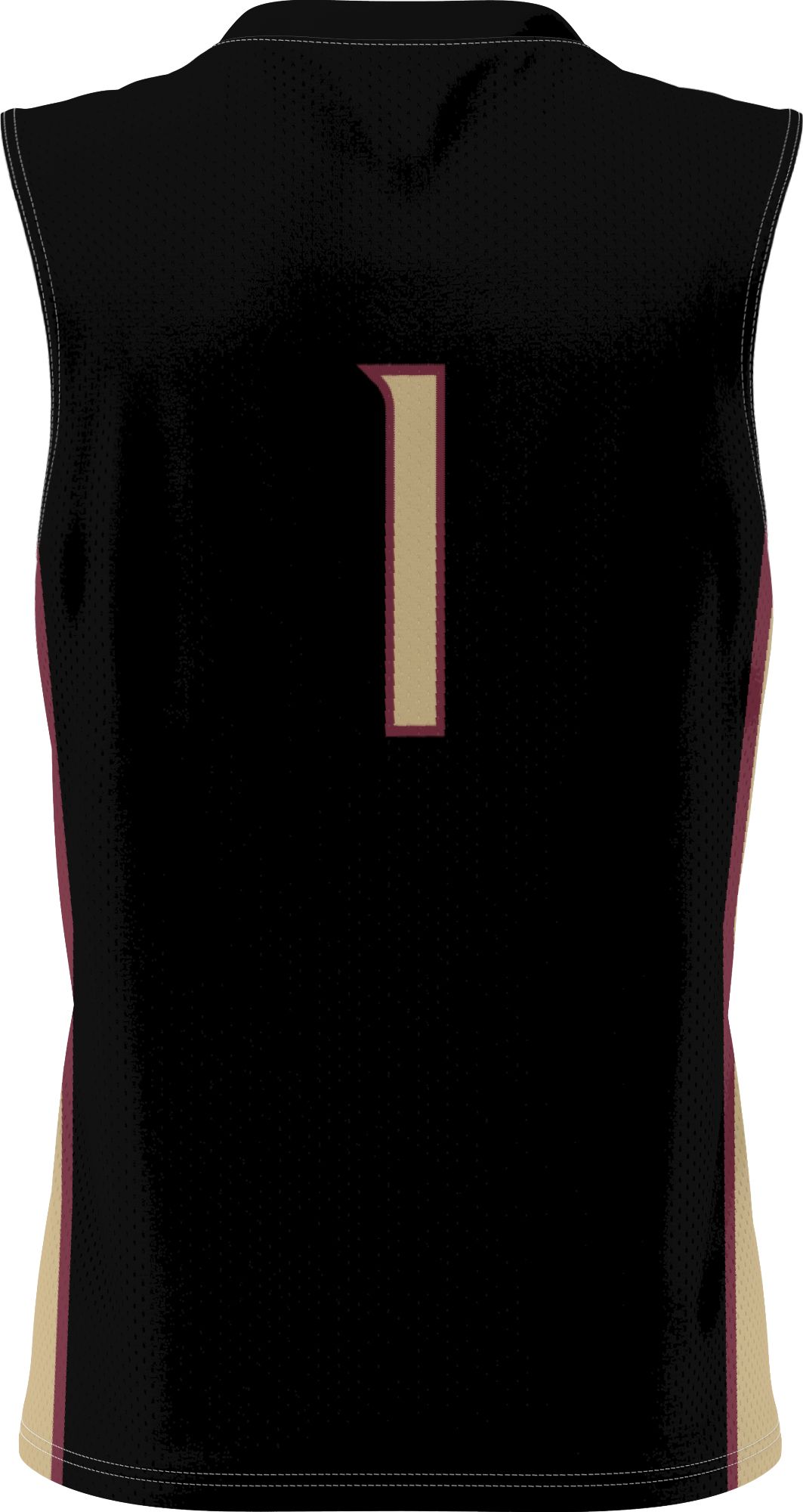 ProSphere Youth Florida State Seminoles #1 Black Alternate Full Sublimated Basketball Jersey