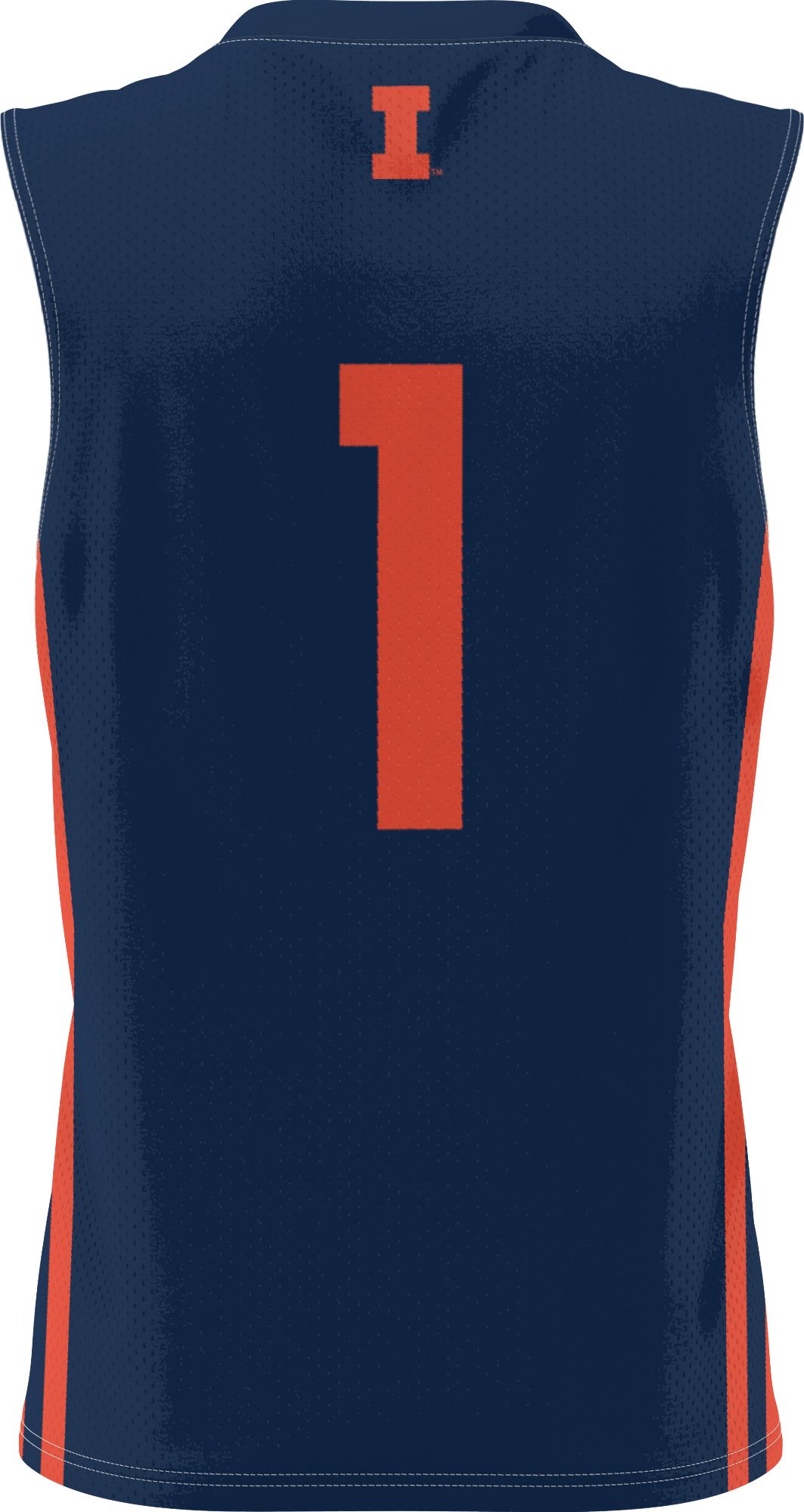 Prosphere Youth Illinois Fighting Illini #1 Navy Full Sublimated Alternate Basketball Jersey product image