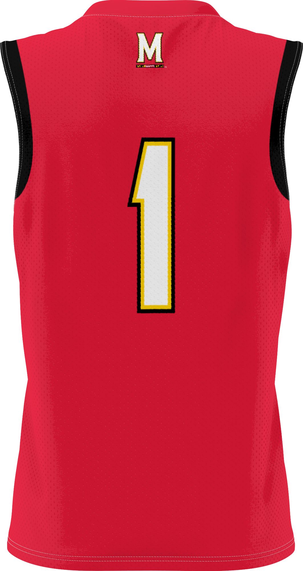 Prosphere Youth Maryland Terrapins #1 Red Full Sublimated Basketball Jersey