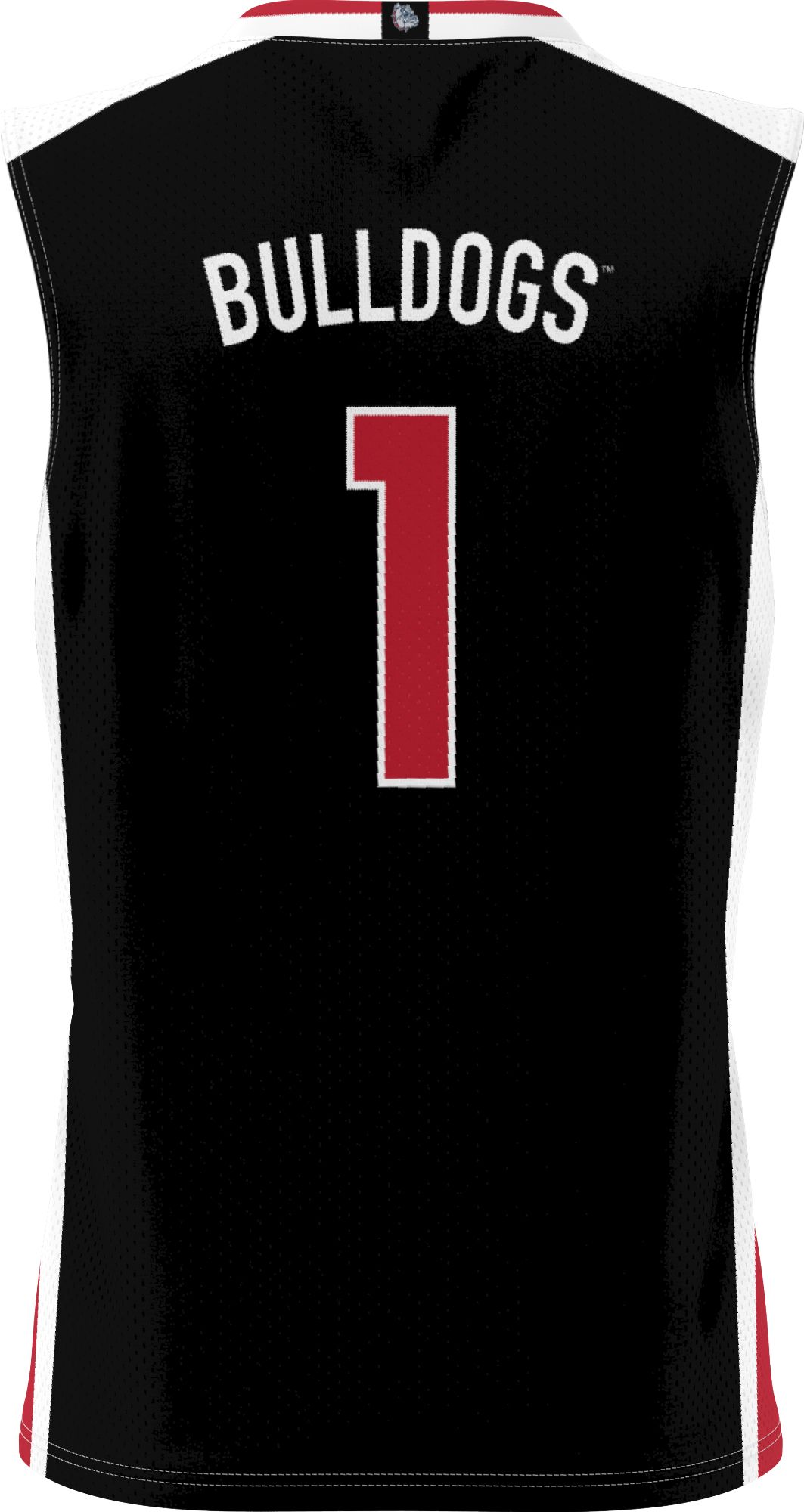 ProSphere Youth Gonzaga Bulldogs #1 Black Alternate Full Sublimated Basketball Jersey