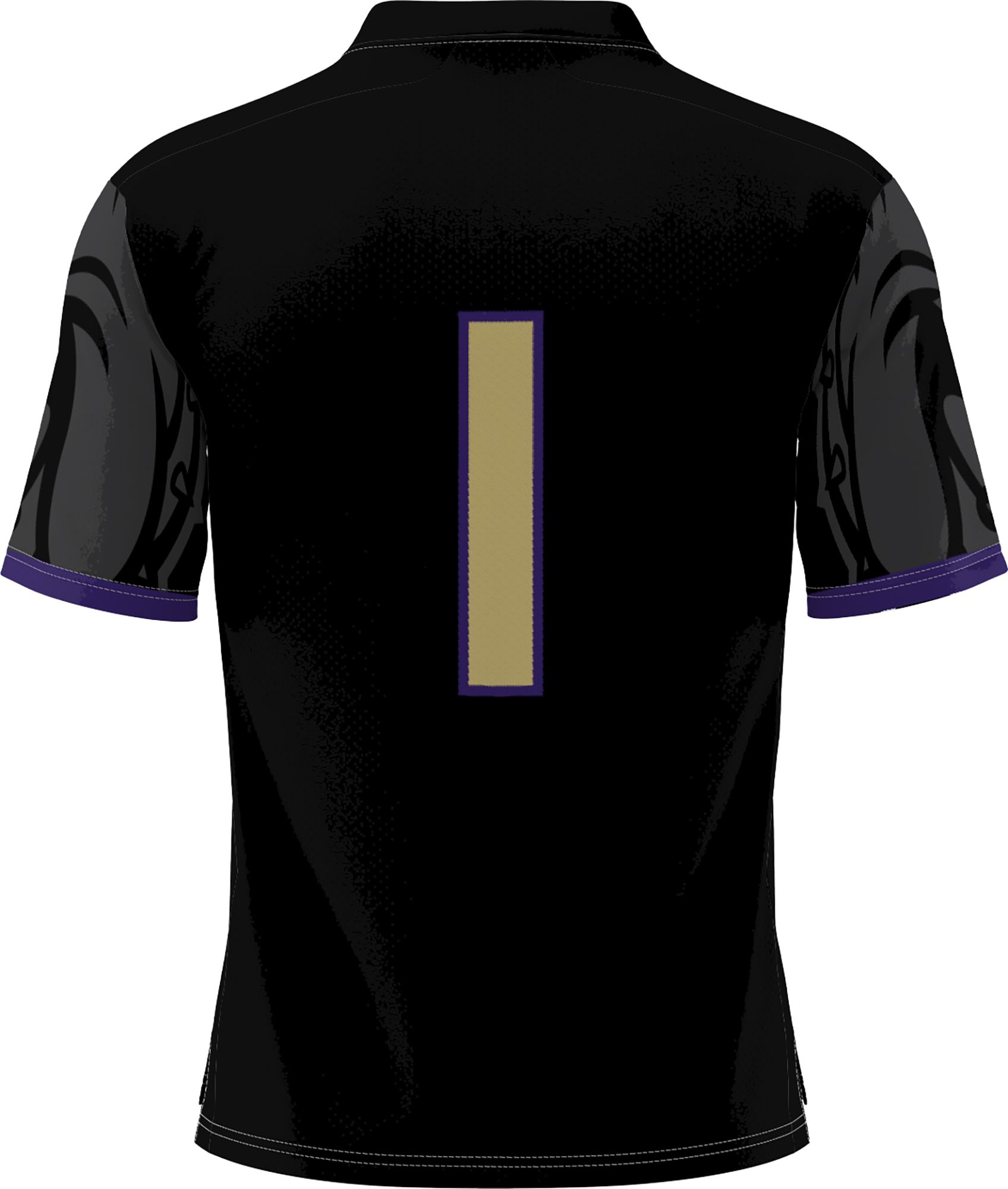 Prosphere Men's James Madison Dukes Black Full-Sublimated Alternate Football Jersey