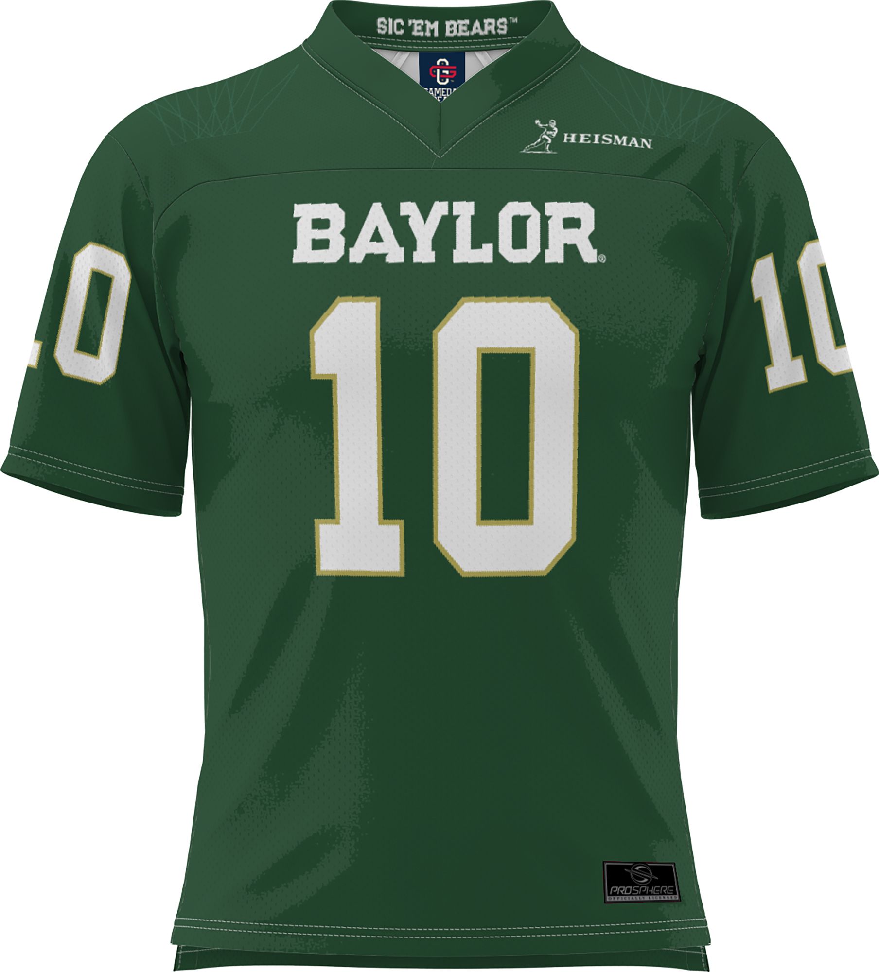 Prosphere Men's Baylor Bears #10 Green Robert Griffin III Full Sublimated Football Jersey