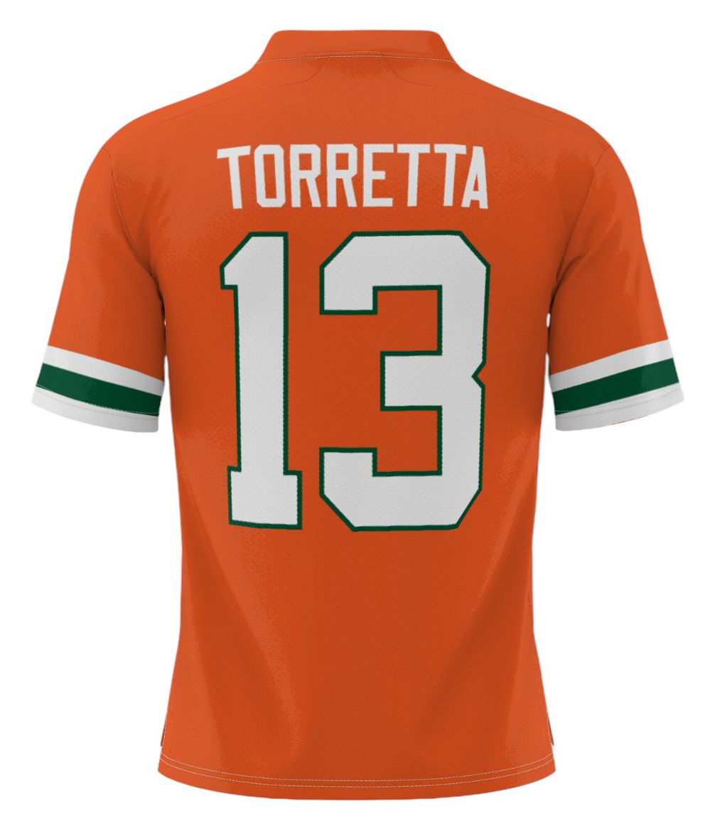 ProSphere Men's Miami Hurricanes Gino Torretta #13 Orange Heisman Jersey product image