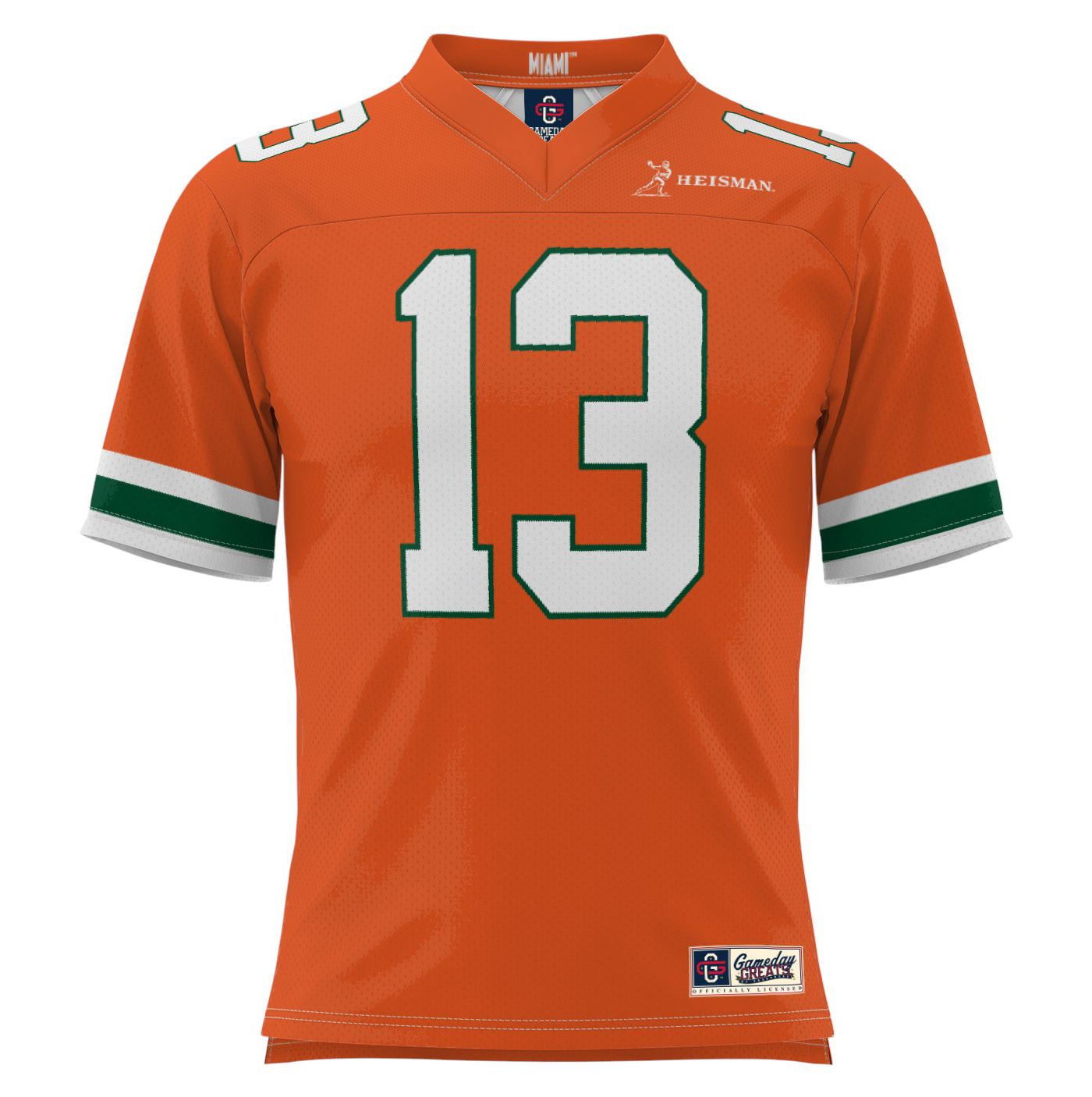 Gino Torretta Signed Orange Miami Hurricanes Football Jersey (Beckett) 2024 Size XL