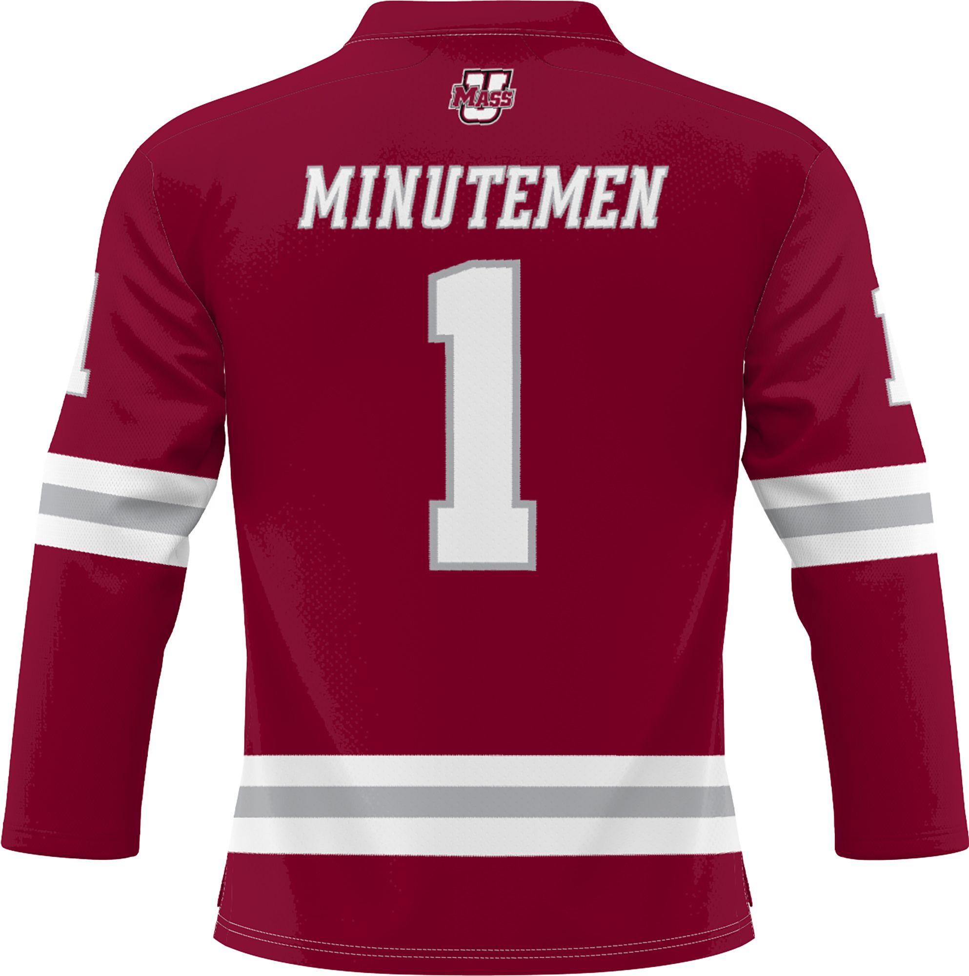 Prosphere Men's UMass Minutemen #1 Maroon Full Sublimated Hockey Jersey product image