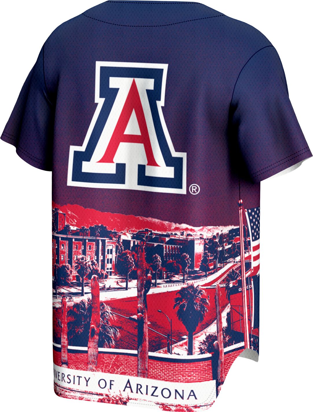 ProSphere Adult Arizona Wildcats Campus Local Blue Baseball Jersey product image