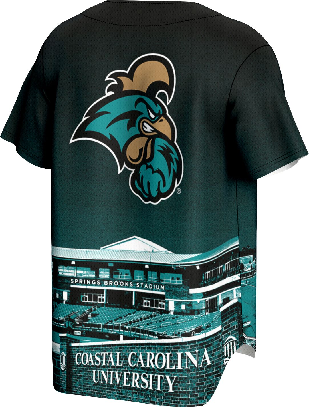 ProSphere Adult Coastal Carolina Chanticleers Campus Local Green Baseball Jersey product image