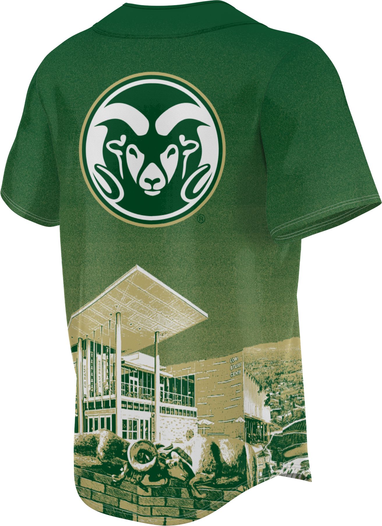 ProSphere Men's Colorado State Rams Green Campus Local Baseball Jersey product image