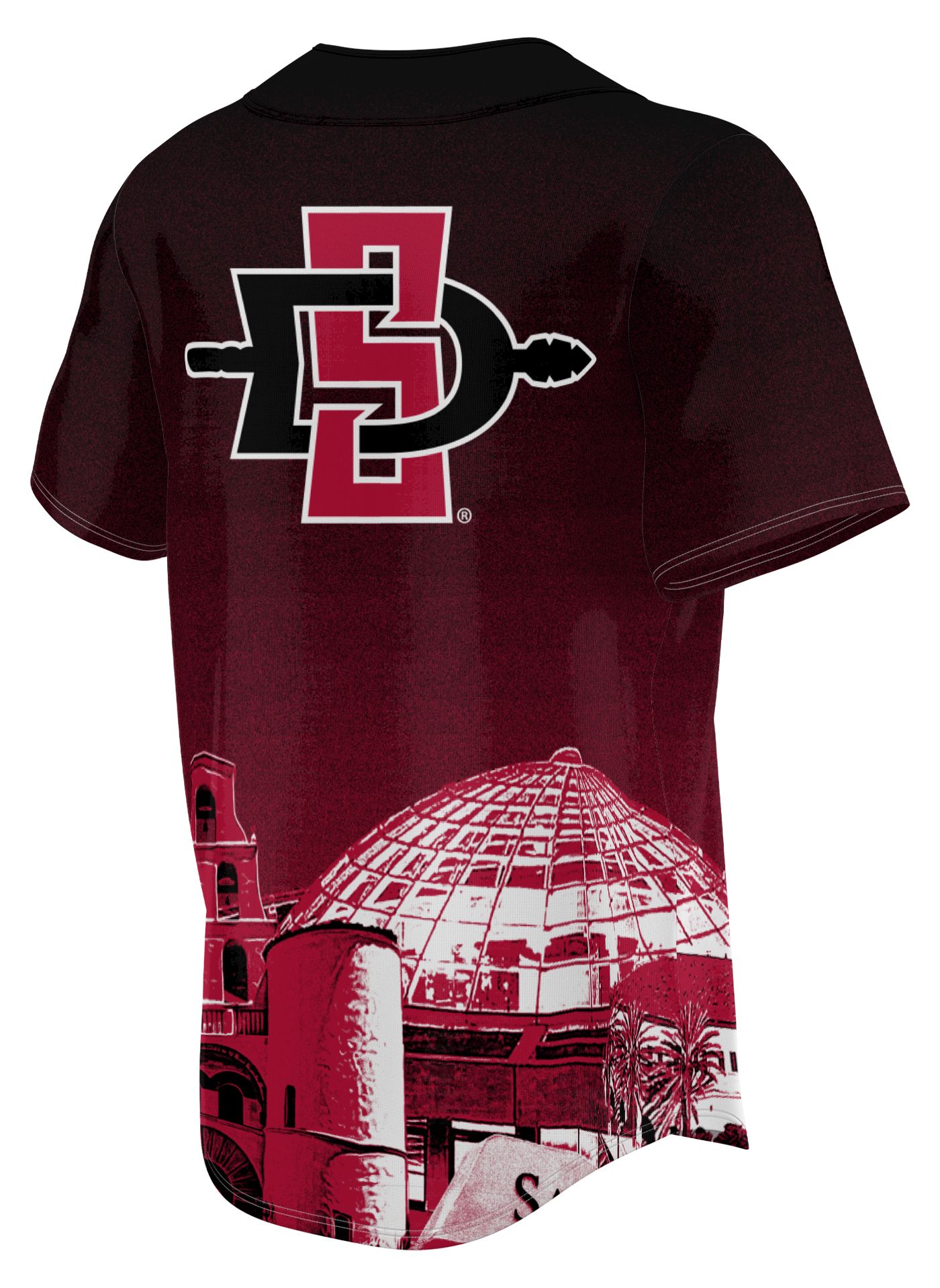 ProSphere Adult San Diego State Aztecs Maroon Campus Local Baseball Jersey product image