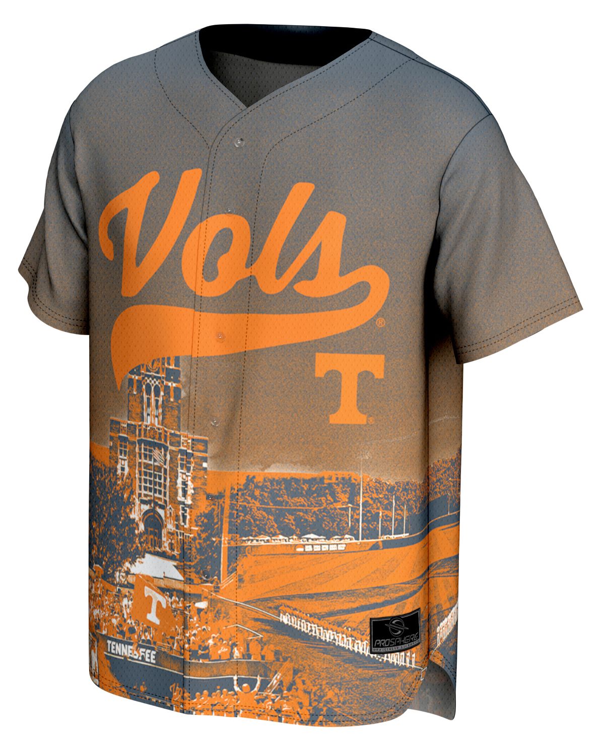 ProSphere Adult Tennessee Volunteers Orange Campus Local Baseball Jersey product image