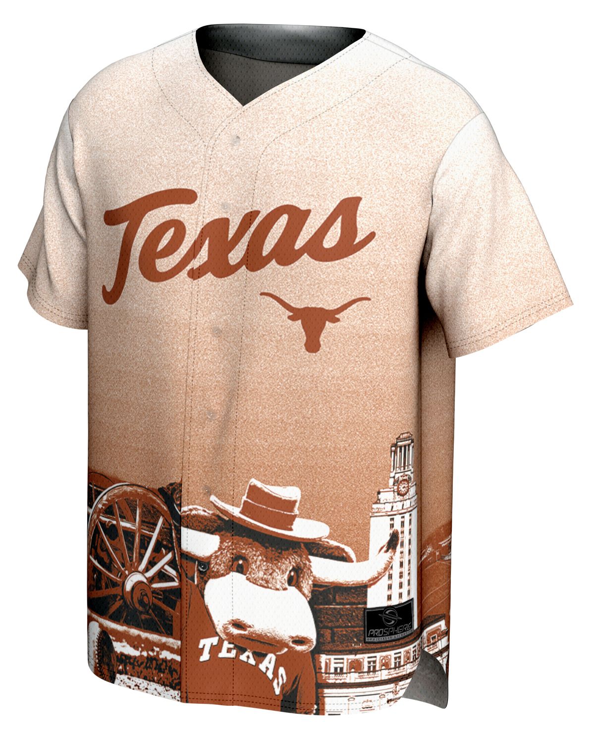 ProSphere Adult Texas Longhorns Orange Campus Local Baseball Jersey product image