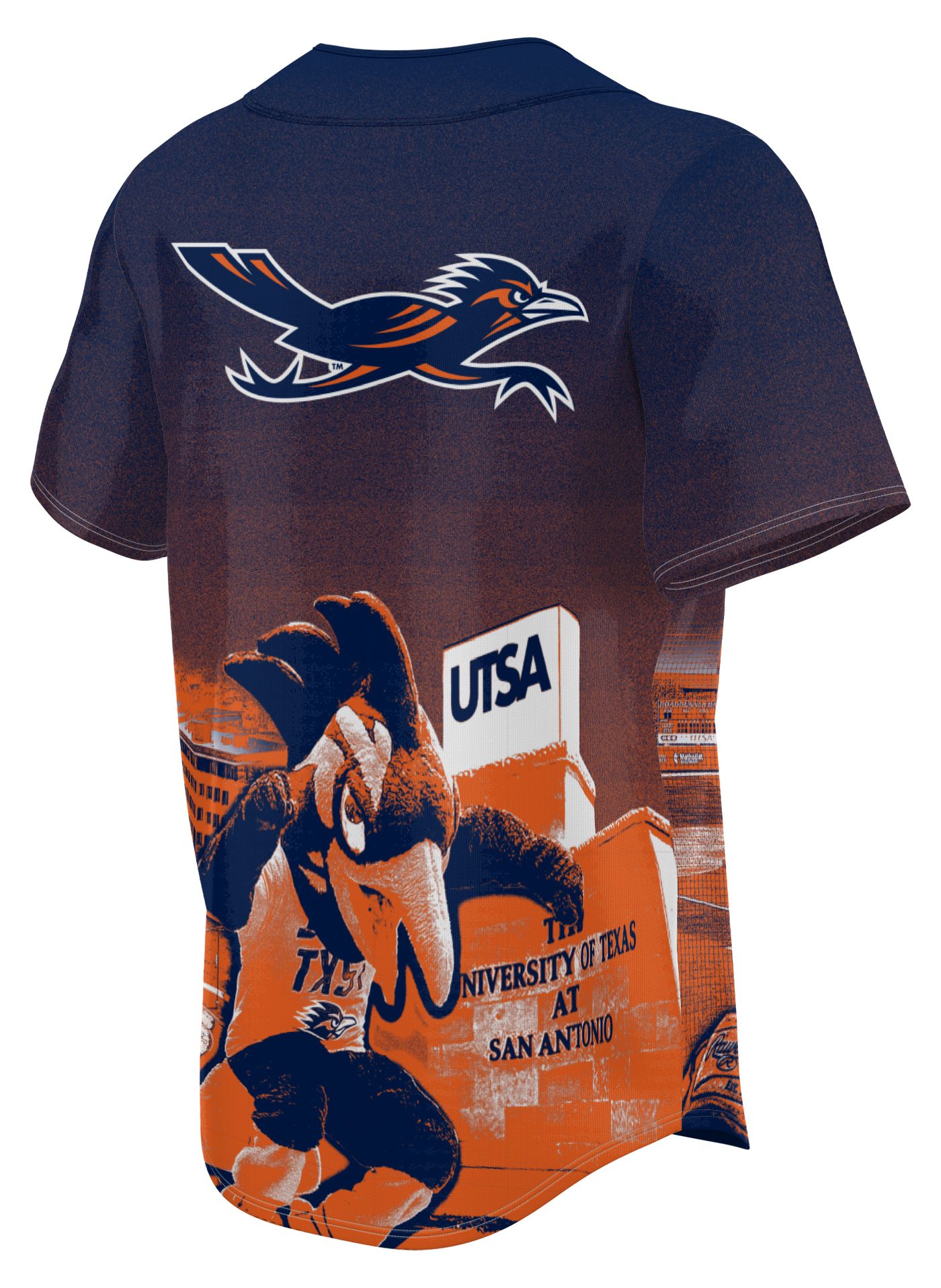 ProSphere Adult UT San Antonio Roadrunners Blue Campus Local Baseball Jersey product image