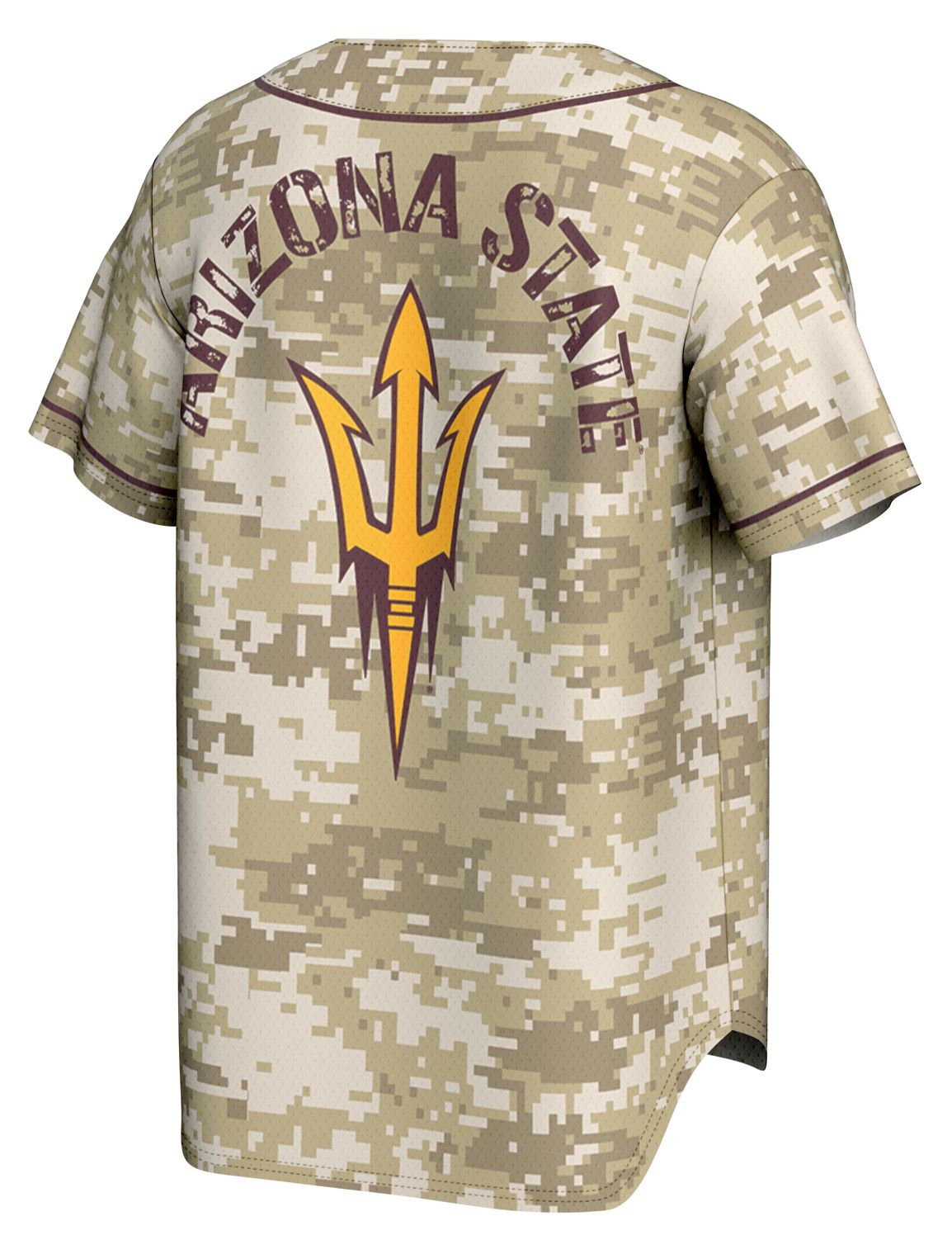 ProSphere Adult Arizona State Sun Devils Tan Digicamo Digicamo Baseball Jersey product image