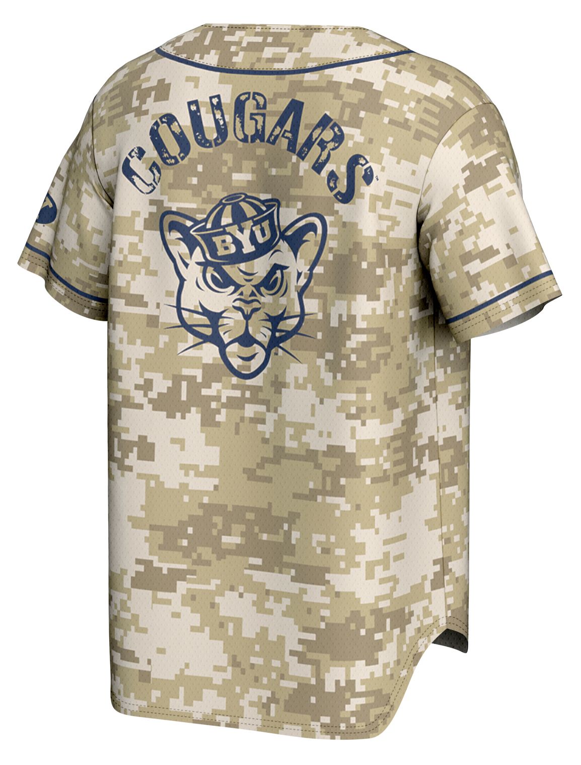 ProSphere Adult BYU Cougars Tan Digicamo Digicamo Baseball Jersey product image