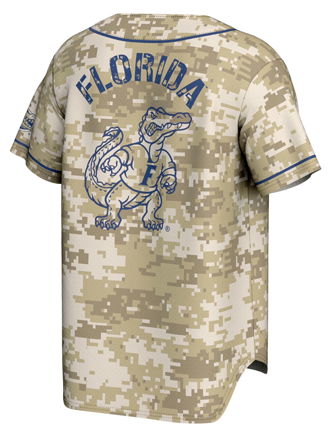 ProSphere Adult Florida Gators Tan Digicamo Digicamo Baseball Jersey product image