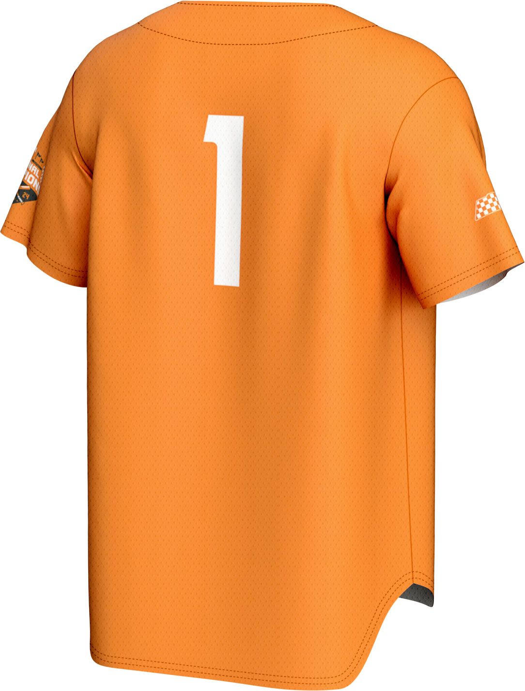 Prosphere Men's Tennessee Volunteers Orange 2024 NCAA College World Series Champions Full Button Replica Baseball Jersey product image