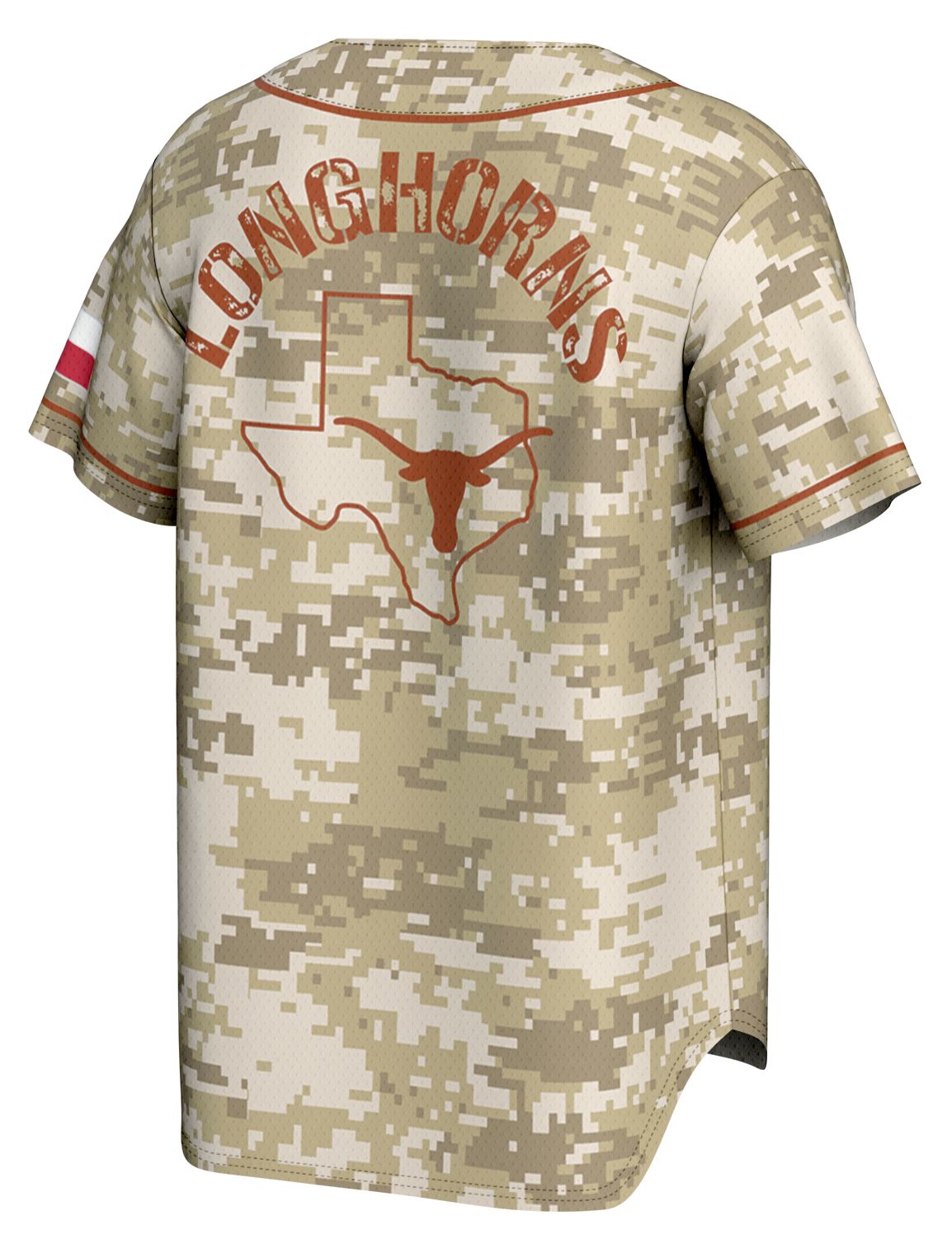 ProSphere Adult Texas Longhorns Tan Digicamo Digicamo Baseball Jersey product image