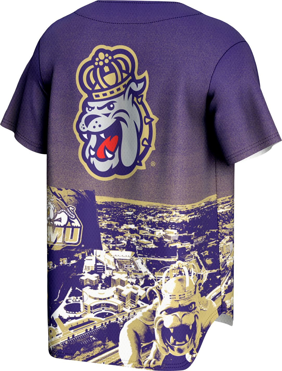 ProSphere Youth James Madison Dukes Campus Local Purple Baseball Jersey product image
