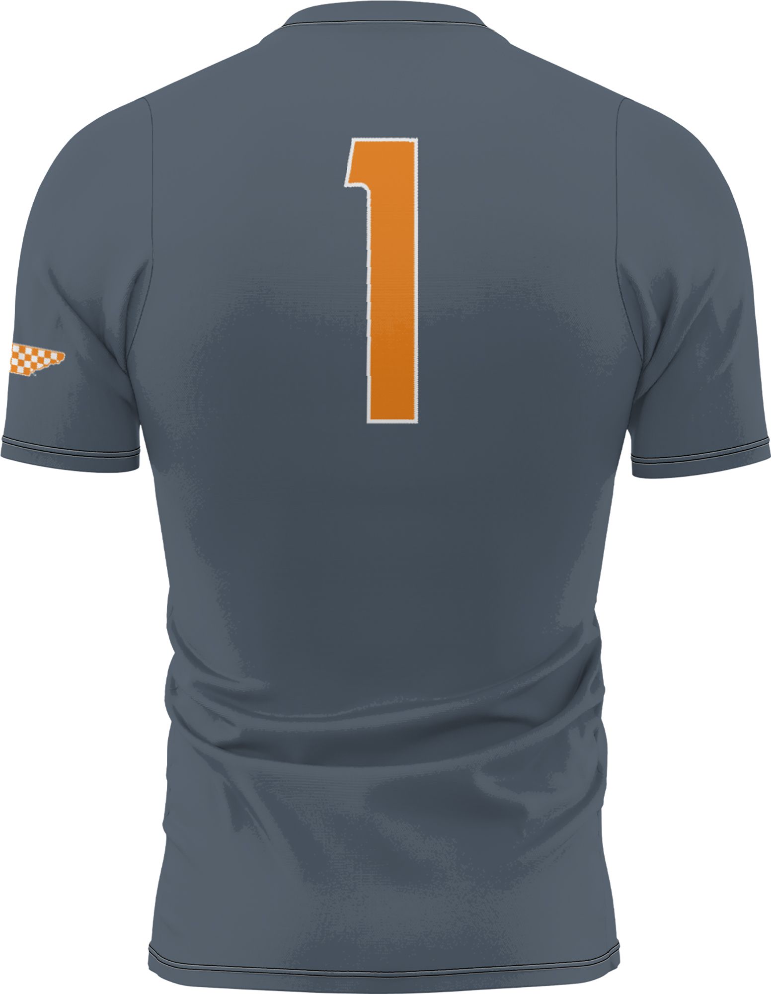 Prosphere Youth Tennessee Volunteers #1 Grey Full Button Alternate Baseball Jersey