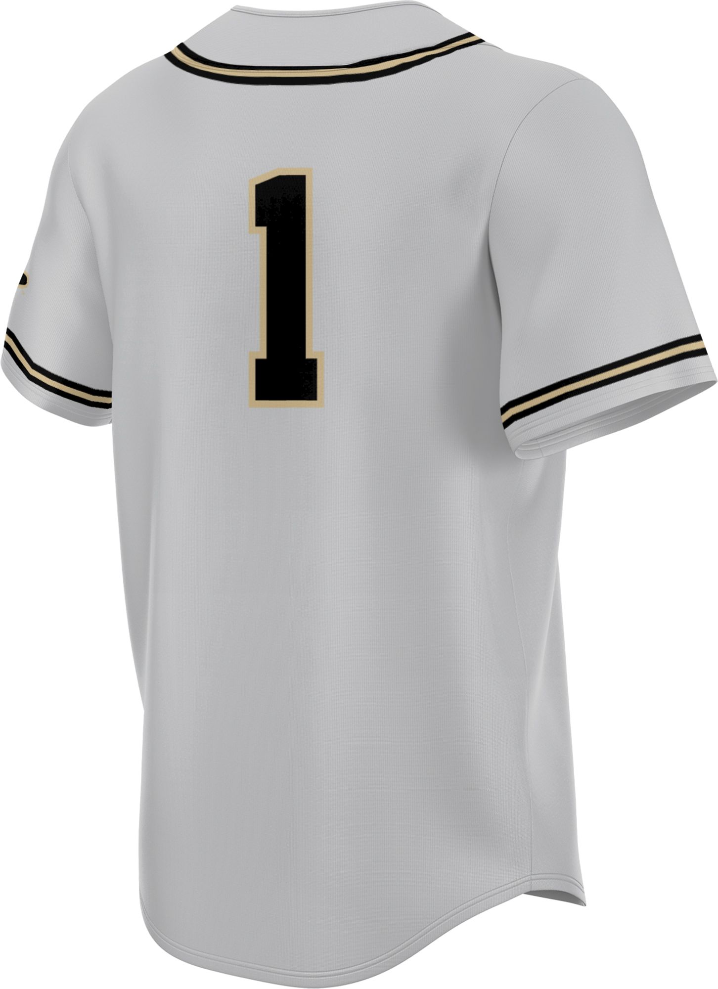 Prosphere Youth Wake Forest Demon Deacons #1 Grey Full Button Alternate Baseball Jersey product image