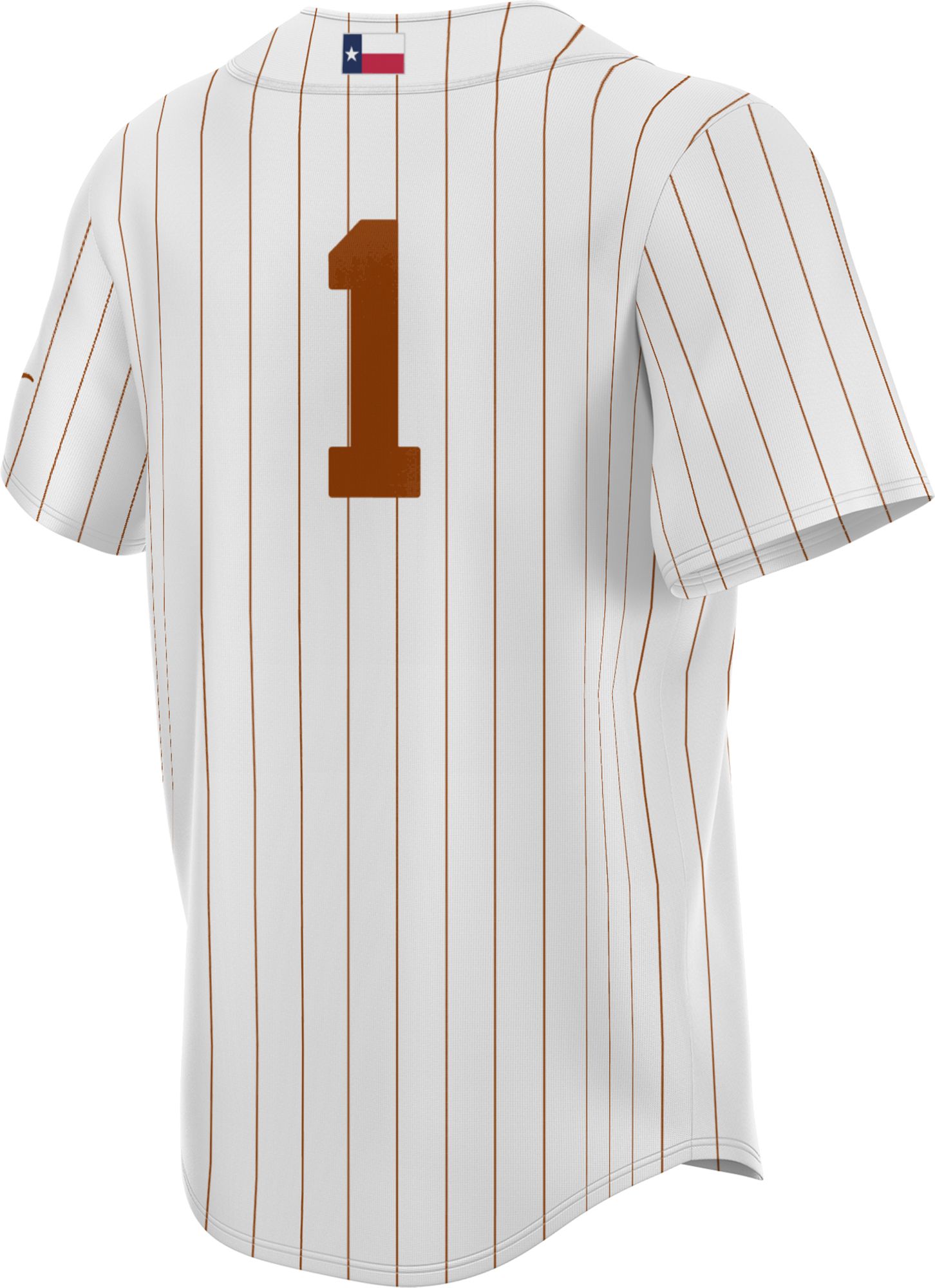 Prosphere Youth Texas Longhorns #1 White Full Button Replica Baseball Jersey product image