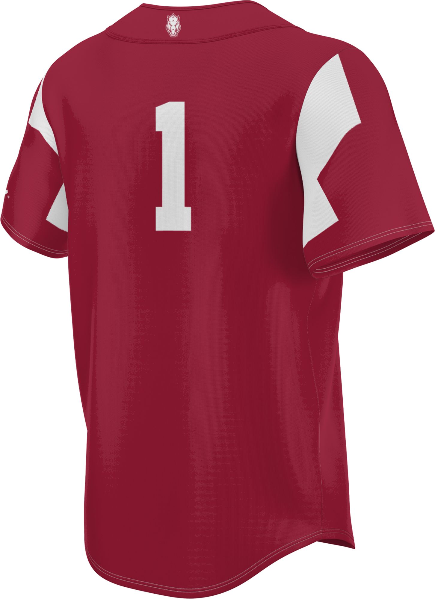 Prosphere Youth Arkansas Razorbacks #1 Cardinal Full Button Replica Baseball Jersey product image