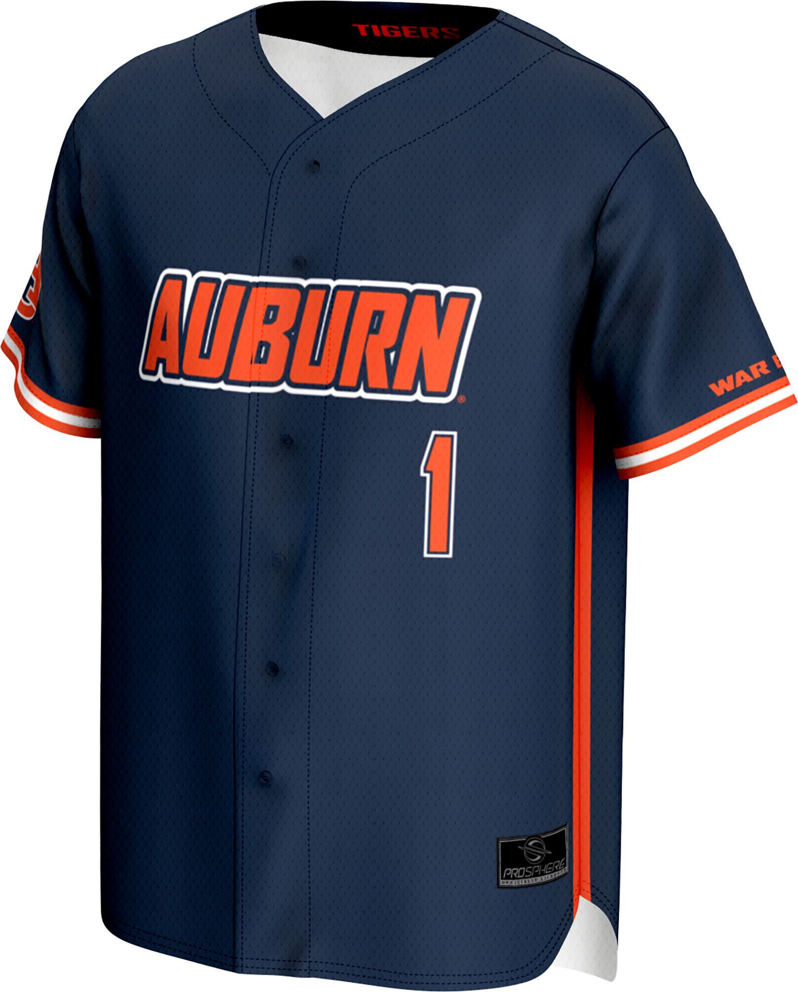 ProSphere Youth Auburn Tigers Navy Baseball Jersey product image