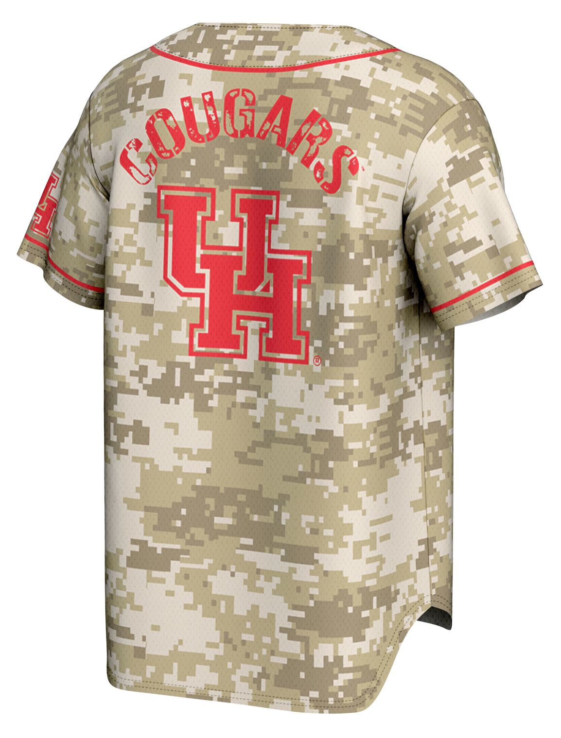 ProSphere Youth Houston Cougars Tan Campus Local Digicamo Baseball Jersey product image