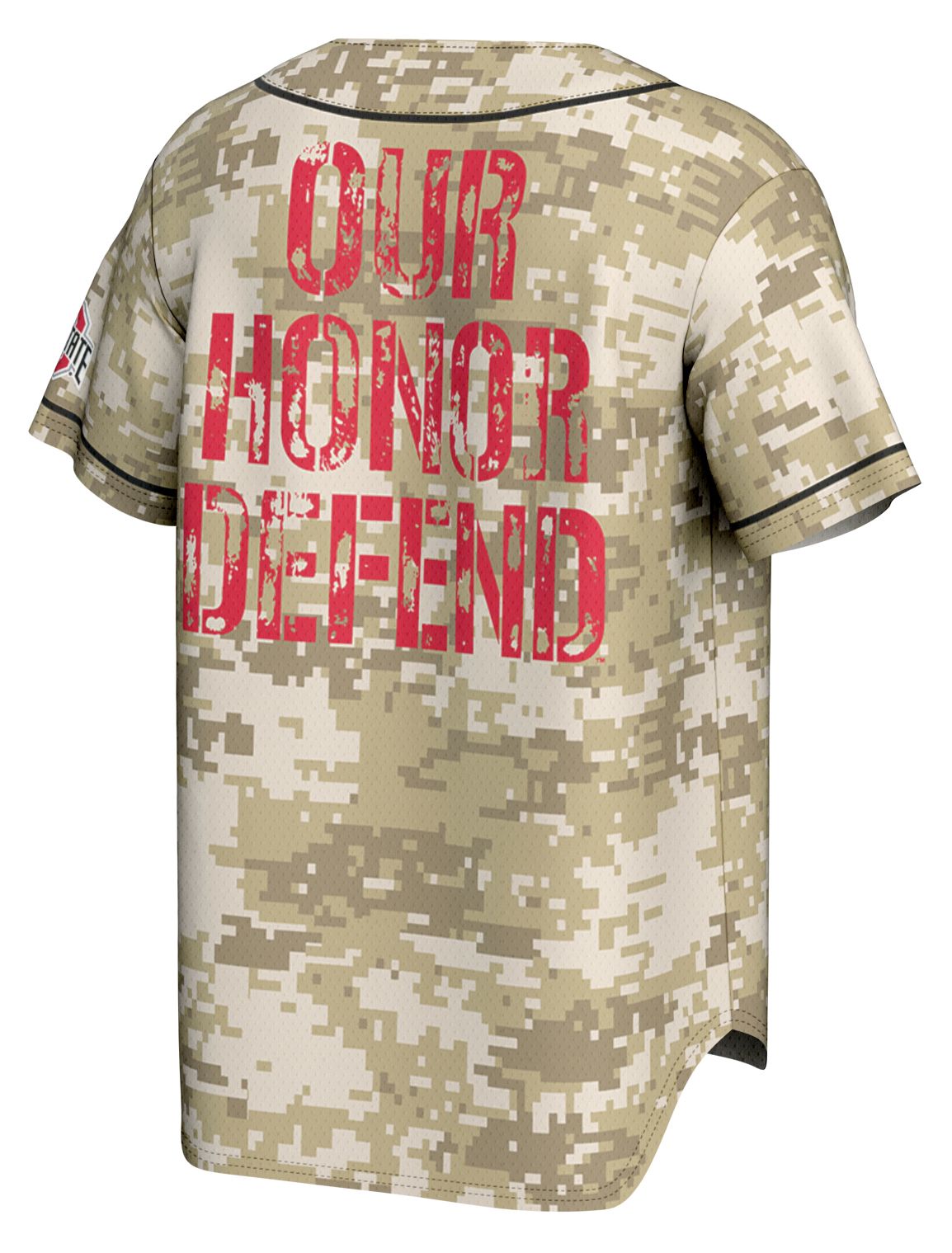 ProSphere Youth Ohio State Buckeyes Tan Campus Local Digicamo Baseball Jersey product image