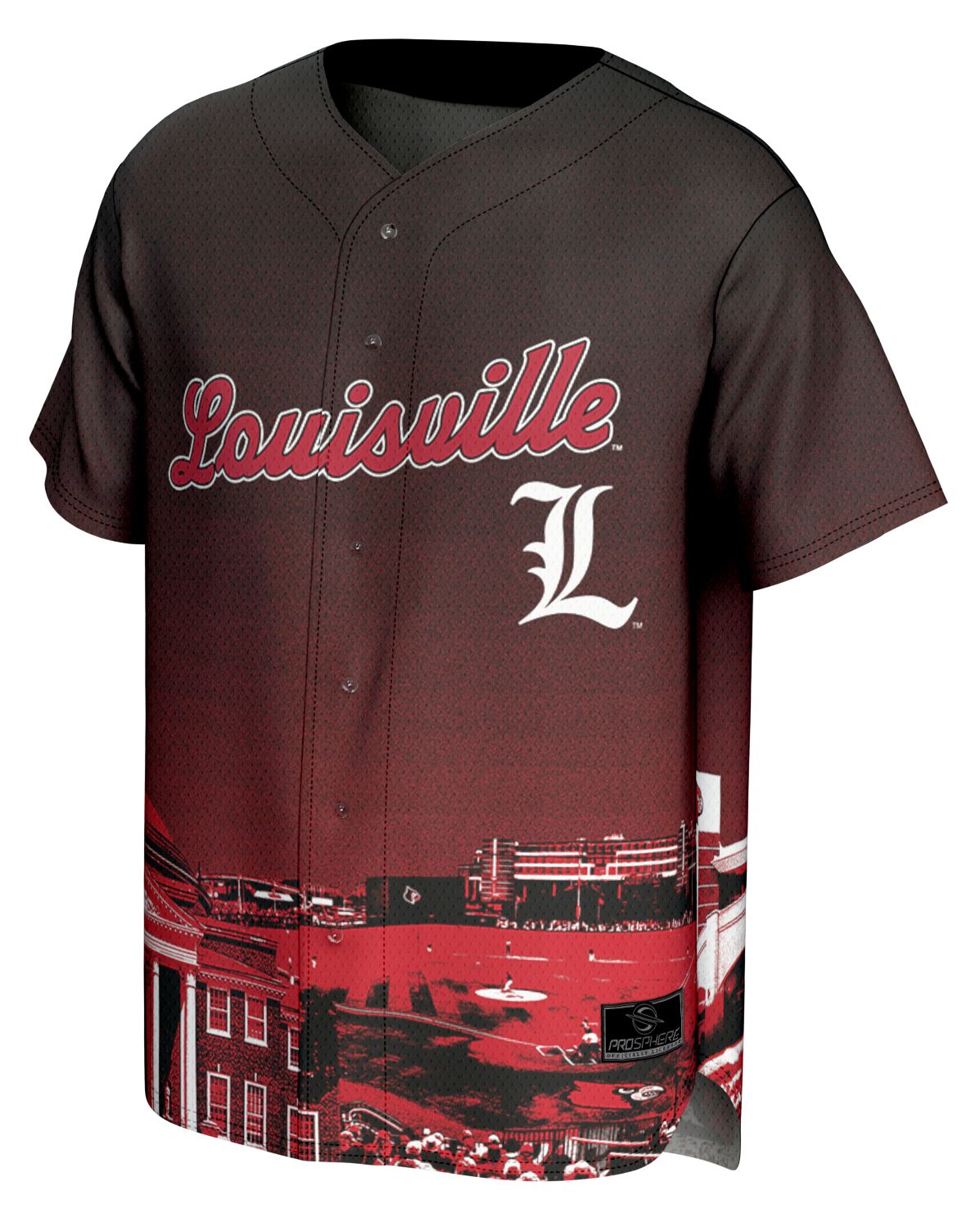 ProSphere Youth Louisville Cardinals Red Campus Local Baseball Jersey product image