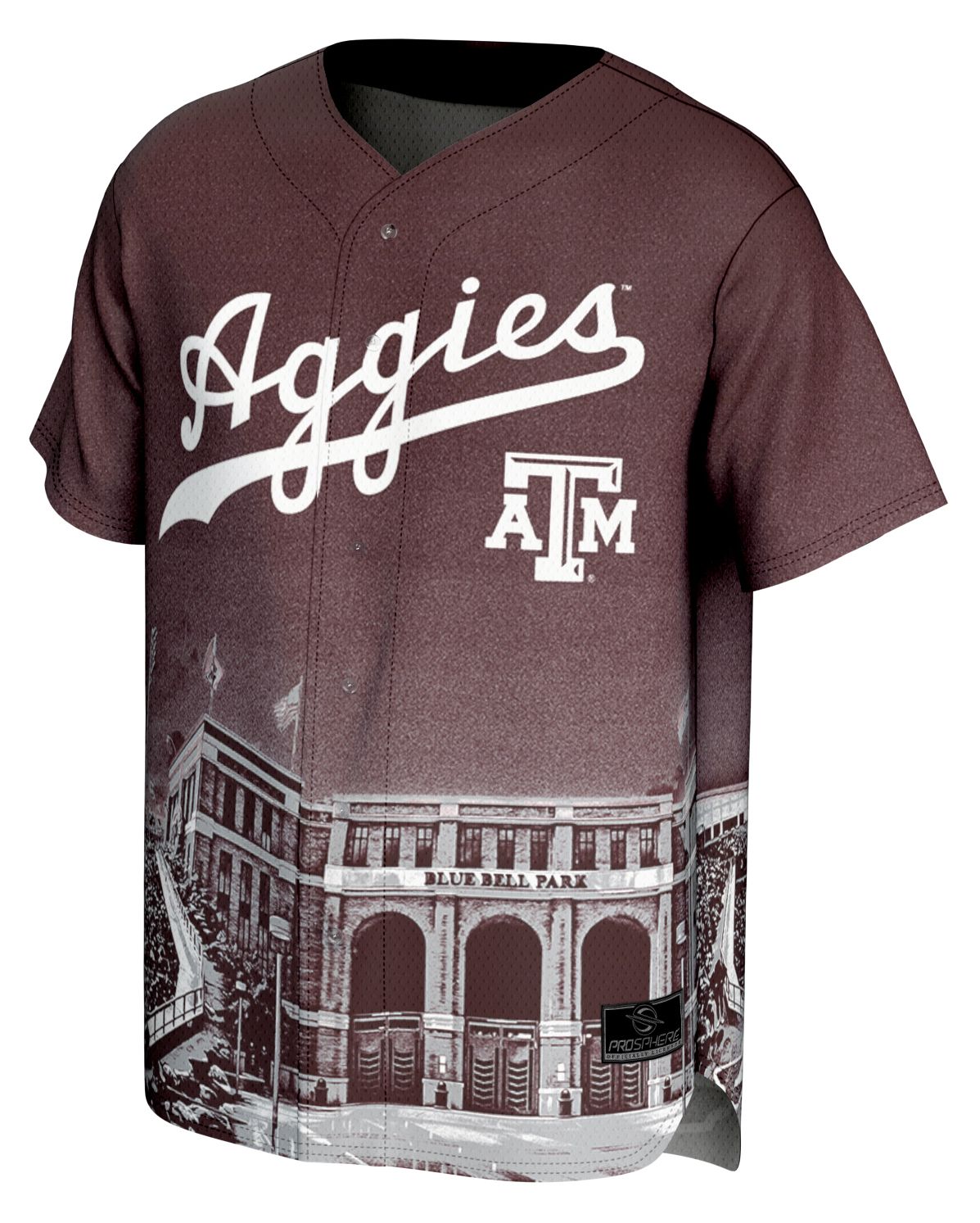 ProSphere Youth Texas A&M Aggies Maroon Campus Local Baseball Jersey product image