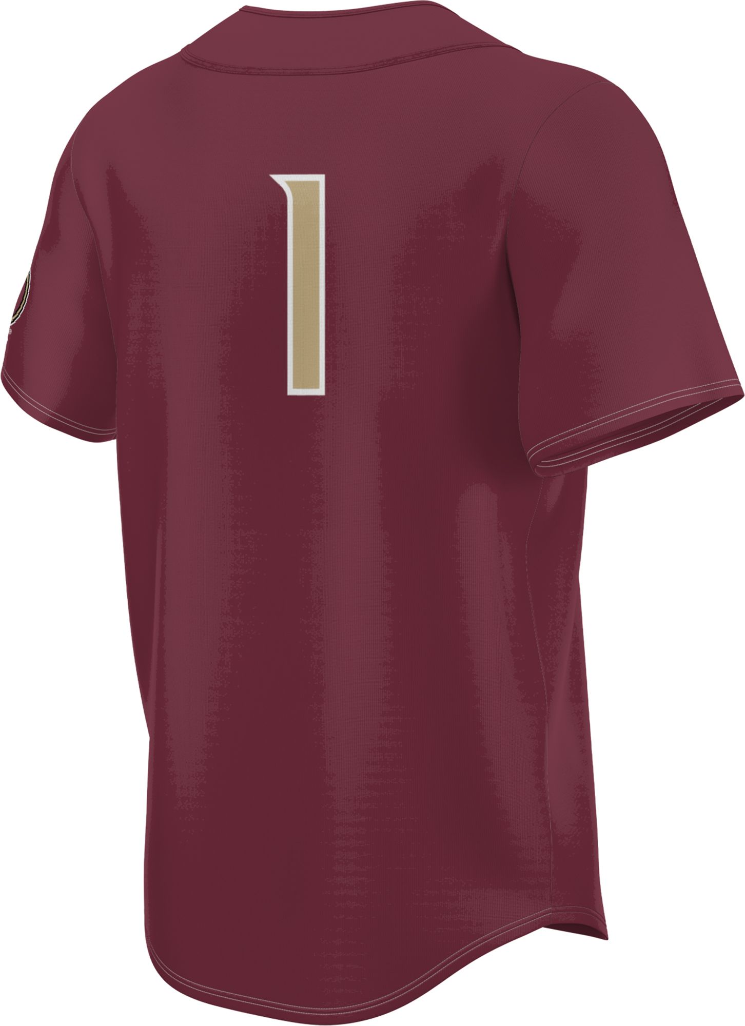 Prosphere Men's Florida State Seminoles #1 Garnet Full Sublimated Baseball Jersey product image