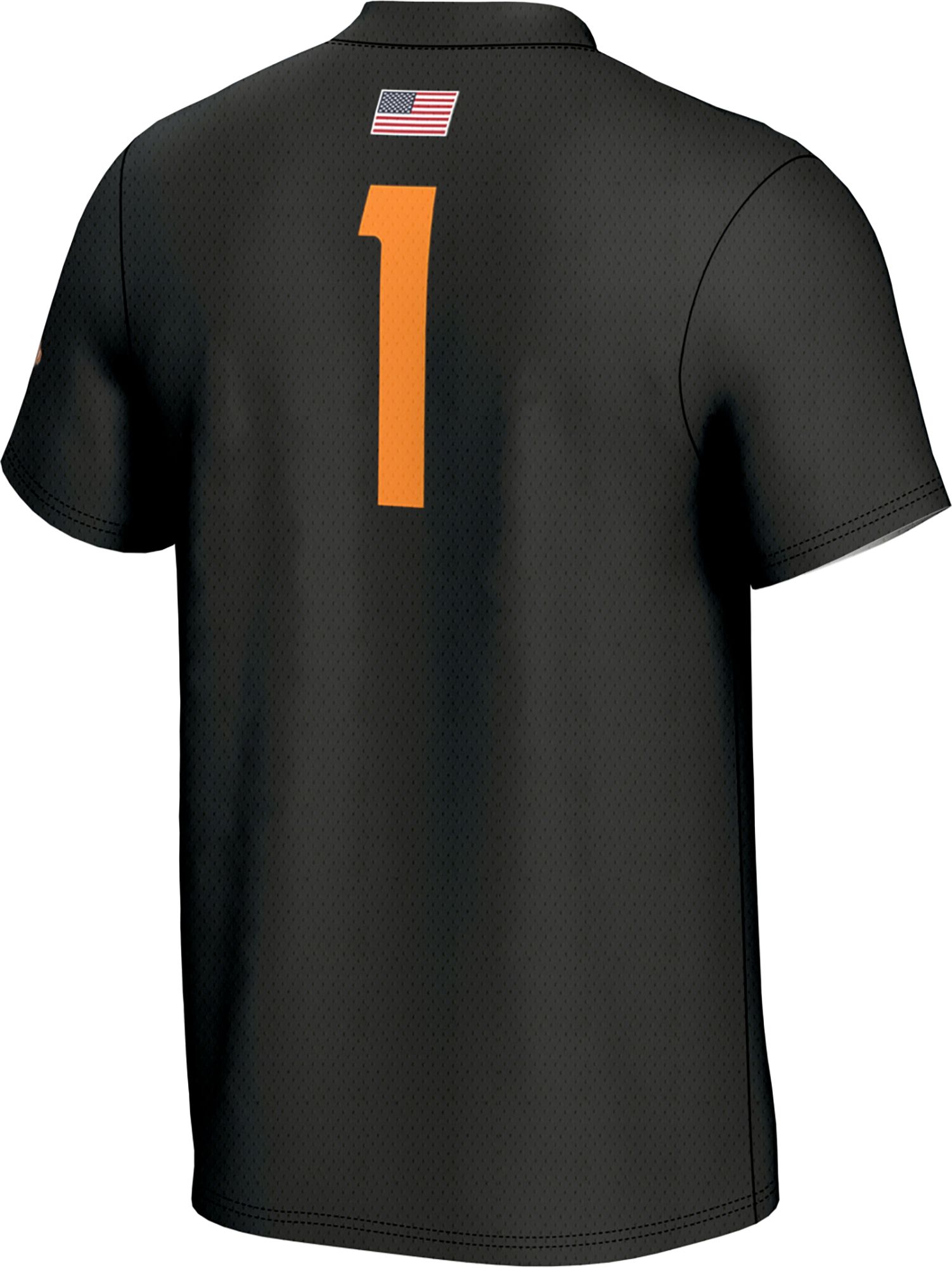 Prosphere Men's Tennessee Volunteers Black Two Button Replica Baseball Jersey product image