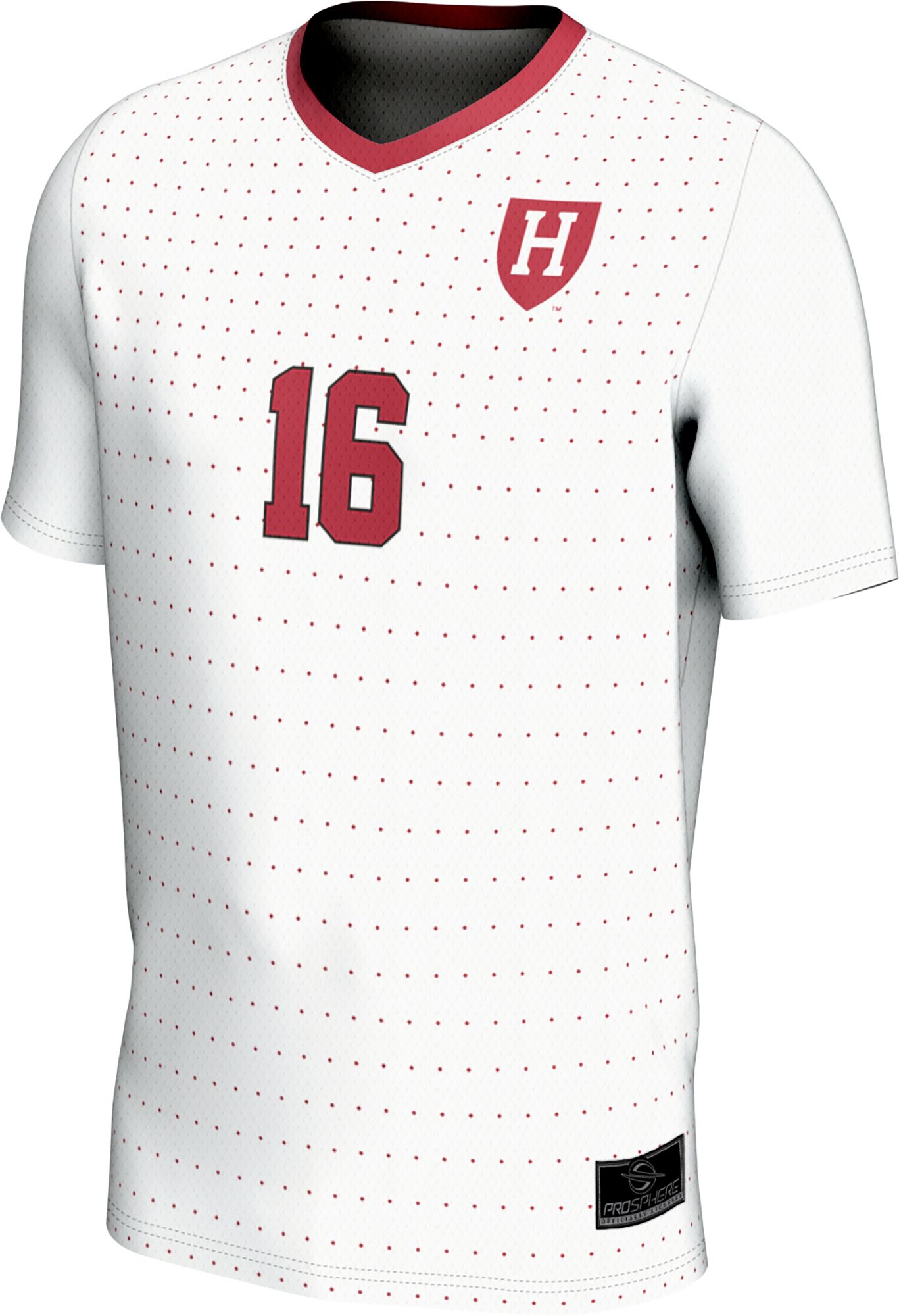ProSphere Youth Harvard Crimson #16 White Midge Purce Replica Alumni Full Sublimated Soccer Jersey product image
