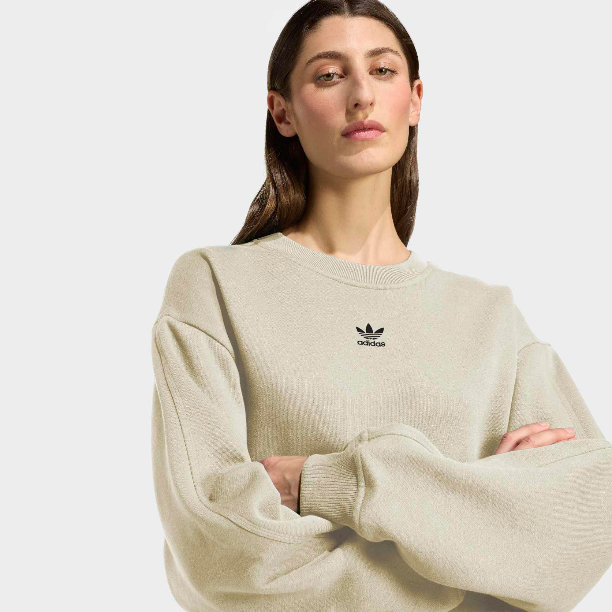 adidas Originals Women's Essentials Fleece Long Oversized Crew Sweatshirt product image